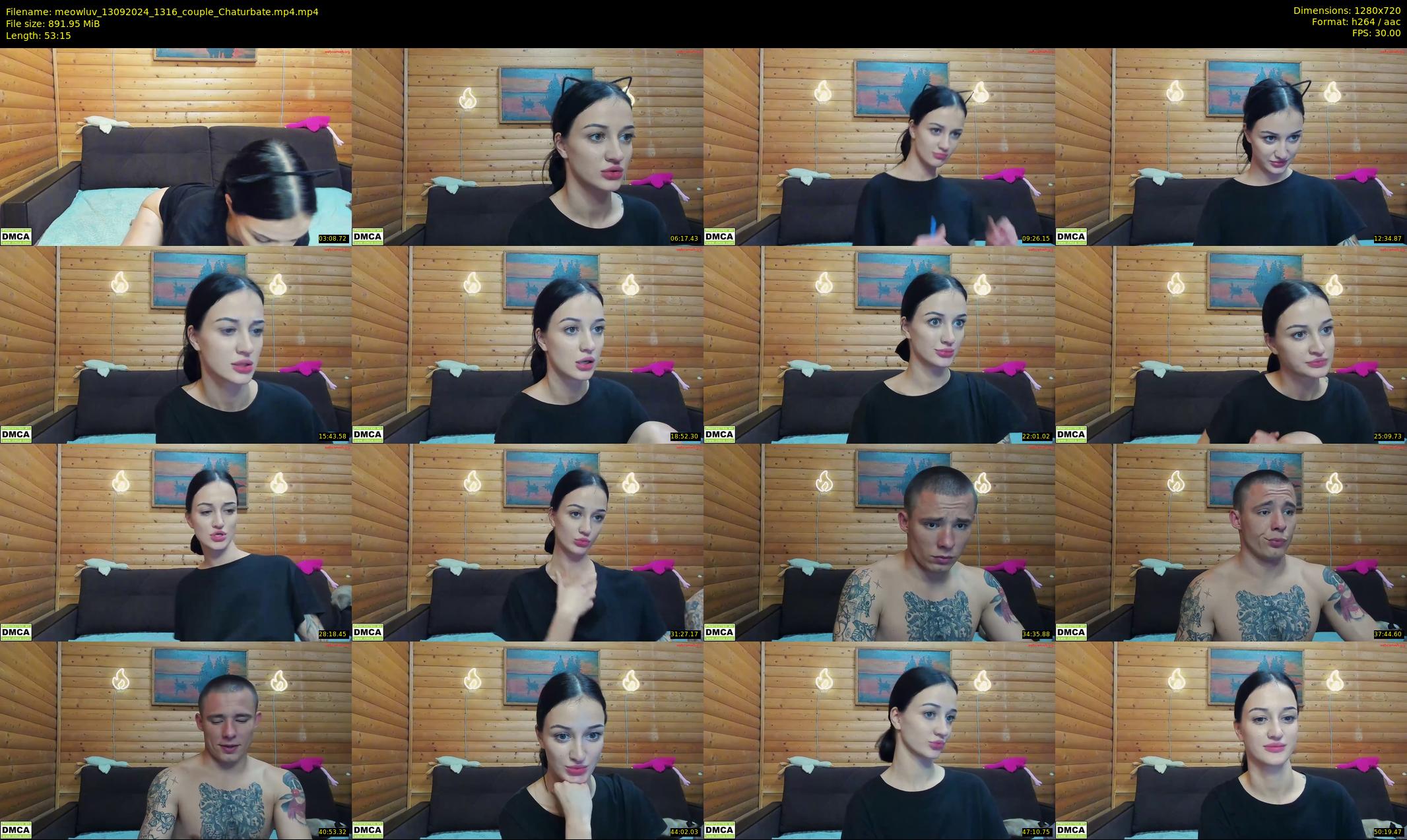 meowluv — 54 minute Chaturbate couple cam show recording, 720p, Sep 13, 2024