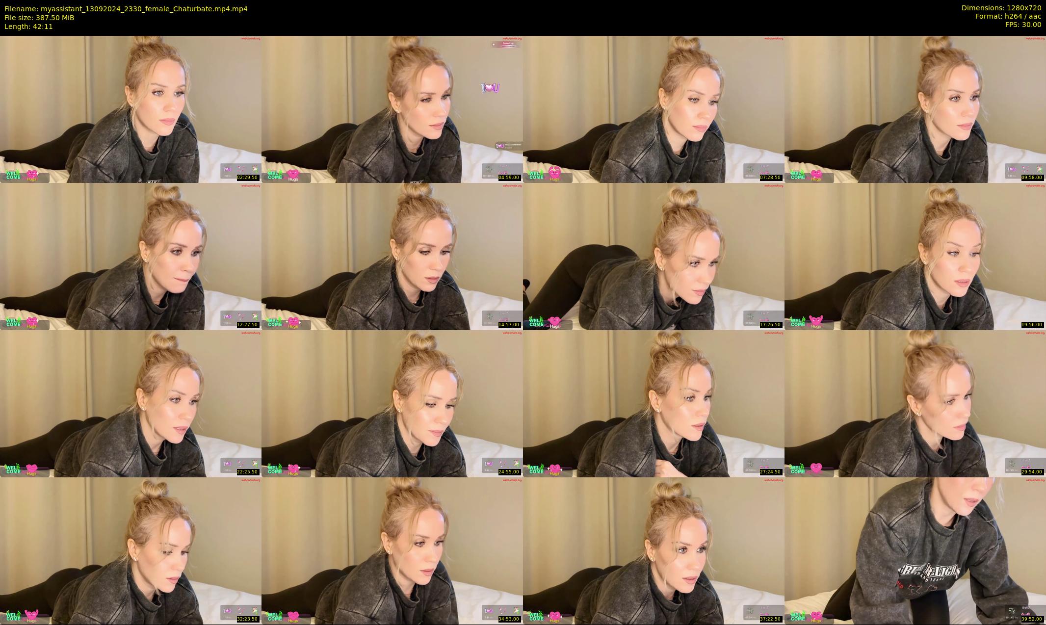 myassistant — 43 minute Chaturbate female cam show recording, 720p, Sep 13, 2024