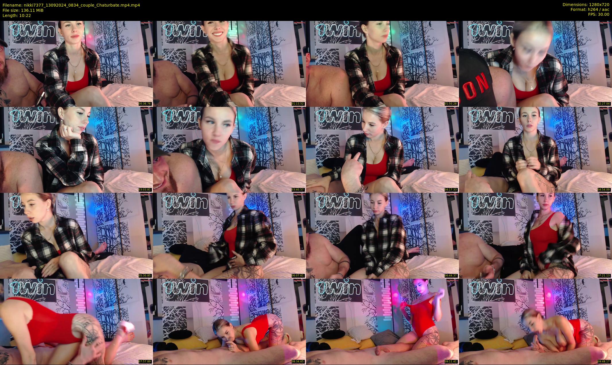 nikki7377 — 11 minute Chaturbate couple cam show recording, 720p, Sep 13, 2024
