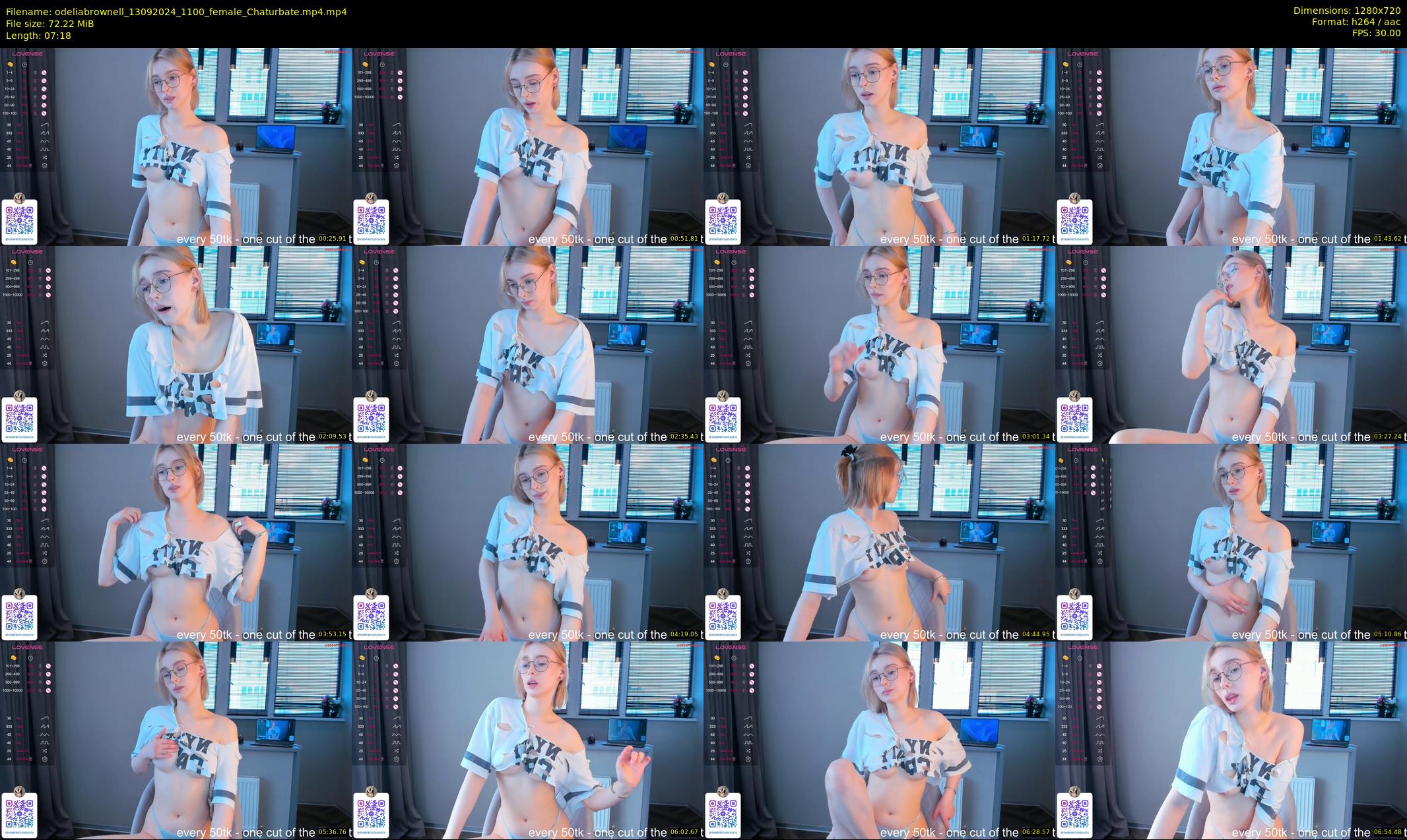 odeliabrownell — 8 minute Chaturbate female cam show recording, 720p, Sep 13, 2024