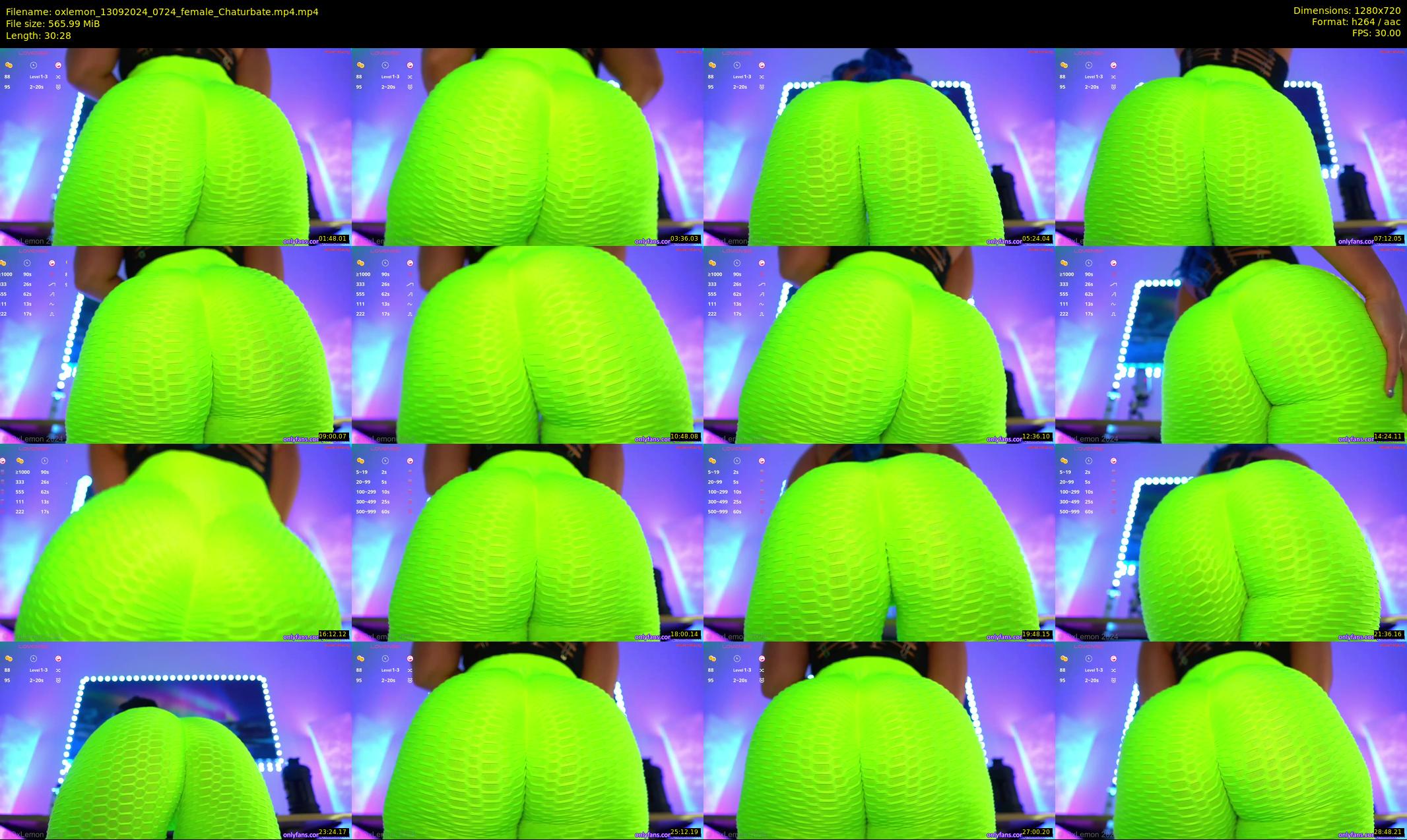 oxlemon — 31 minute Chaturbate female cam show recording, 720p, Sep 13, 2024