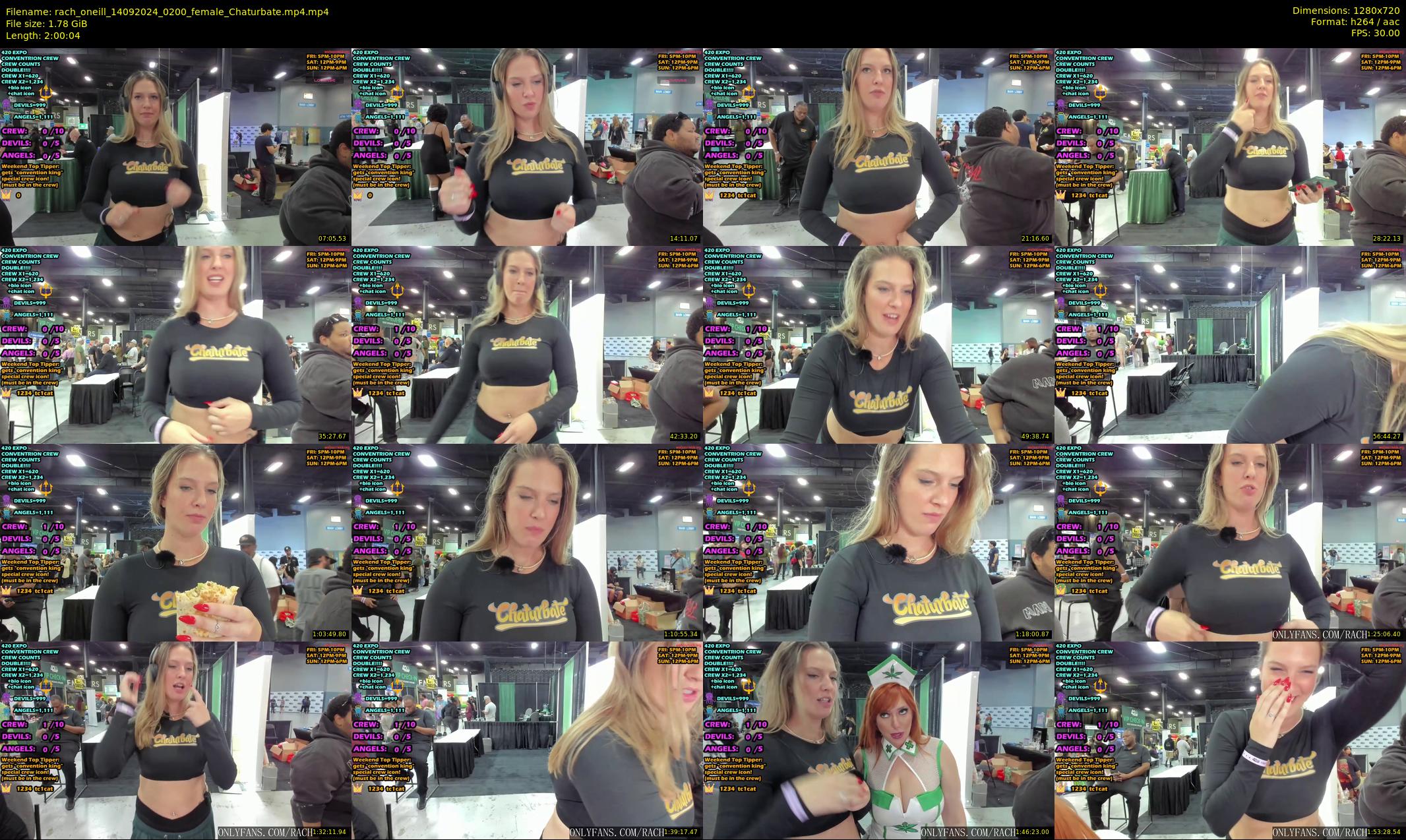 rach_oneill — 121 minute Chaturbate female cam show recording, 720p, Sep 14, 2024