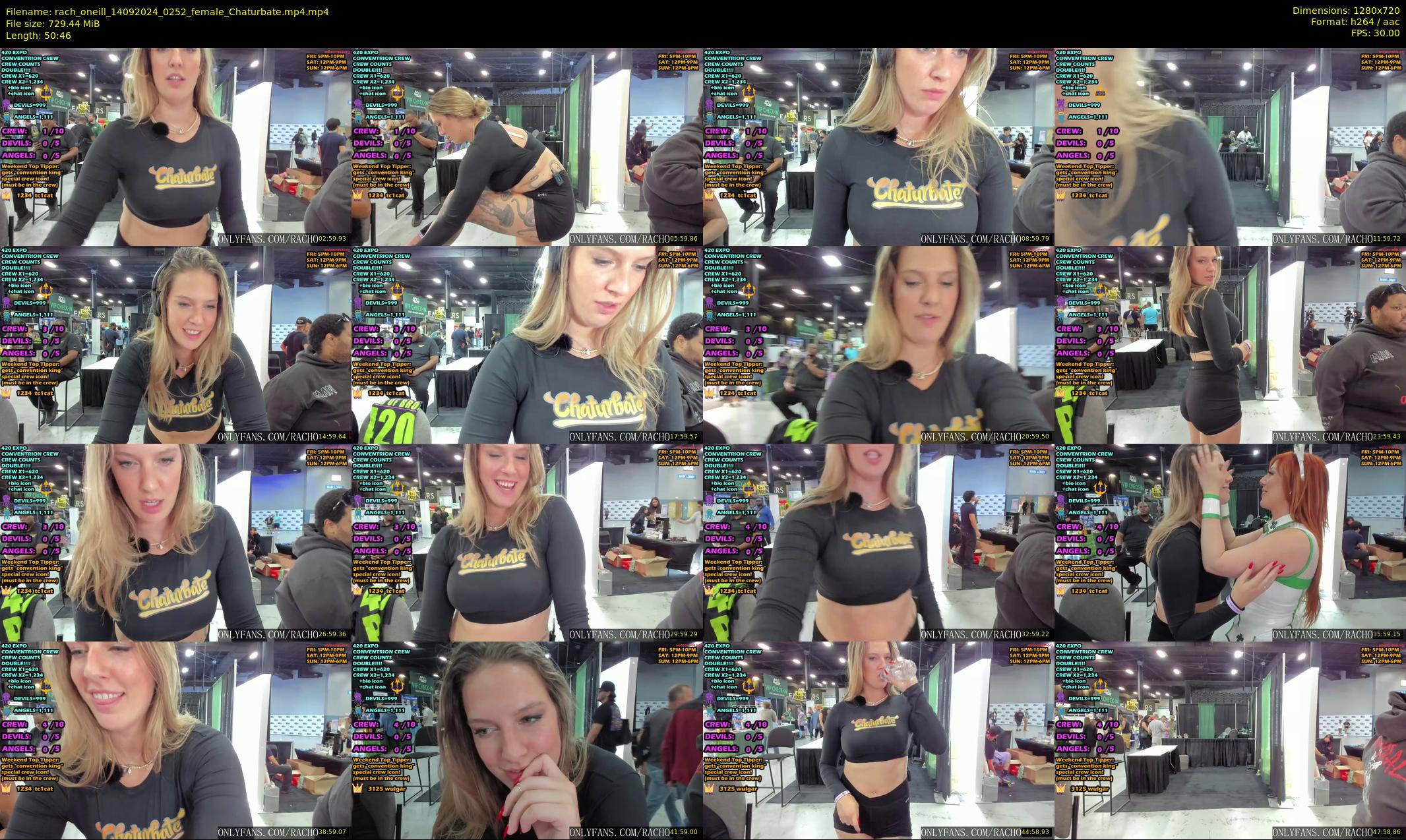 rach_oneill — 51 minute Chaturbate female cam show recording, 720p, Sep 14, 2024