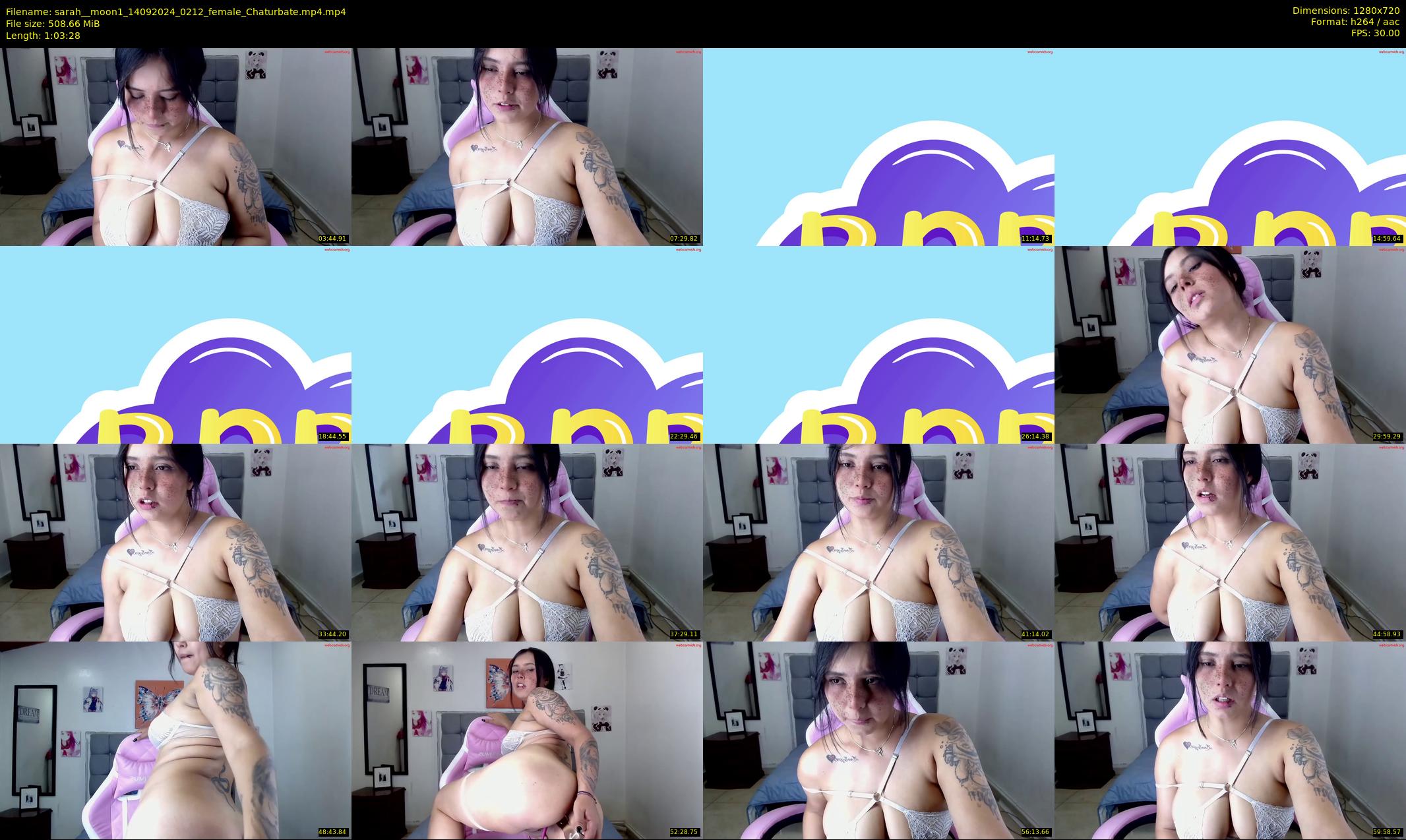 sarah__moon1 — 64 minute Chaturbate female cam show recording, 720p, Sep 14, 2024