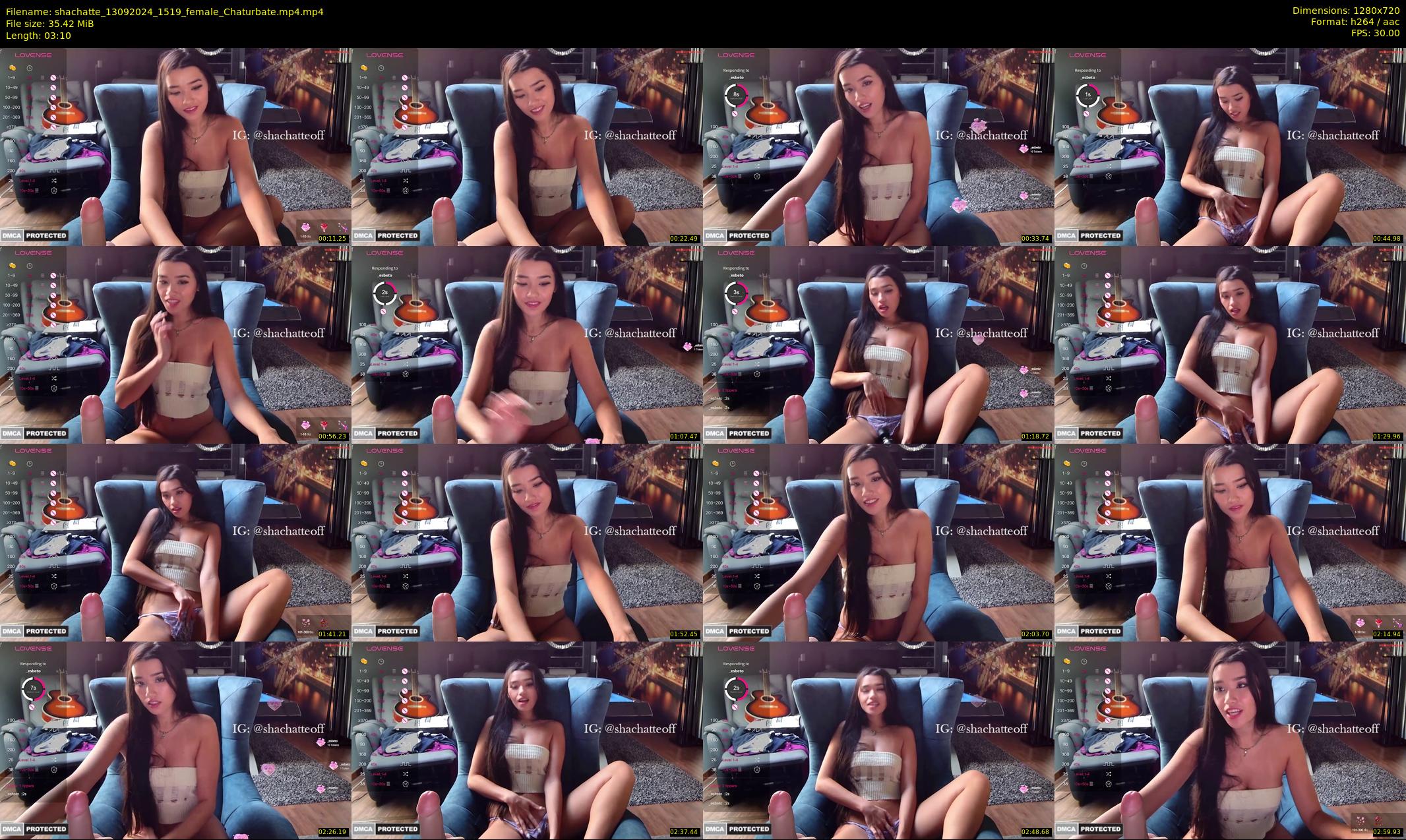 shachatte — 4 minute Chaturbate couple cam show recording, 720p, Sep 13, 2024