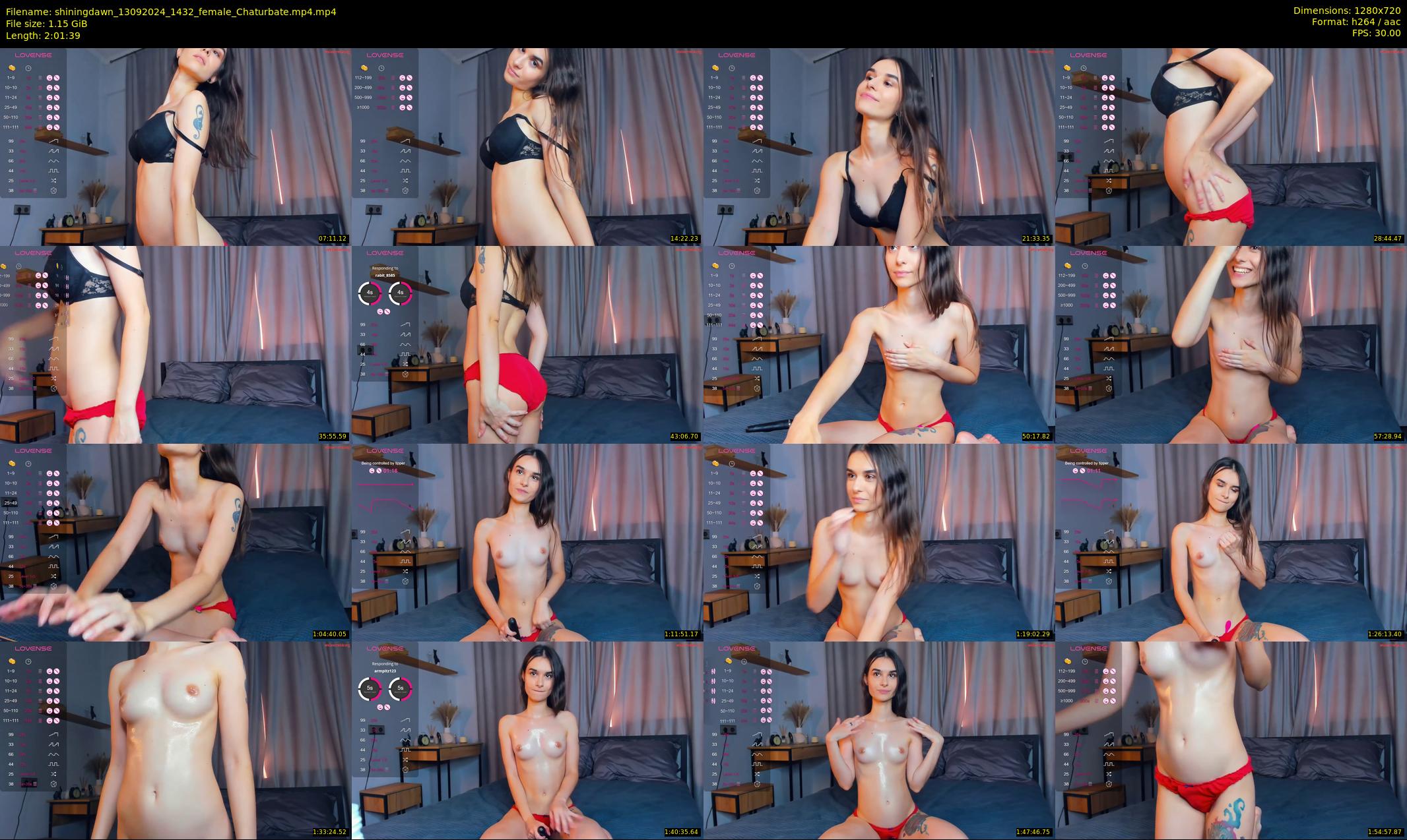 shiningdawn — 122 minute Chaturbate female cam show recording, 720p, Sep 13, 2024