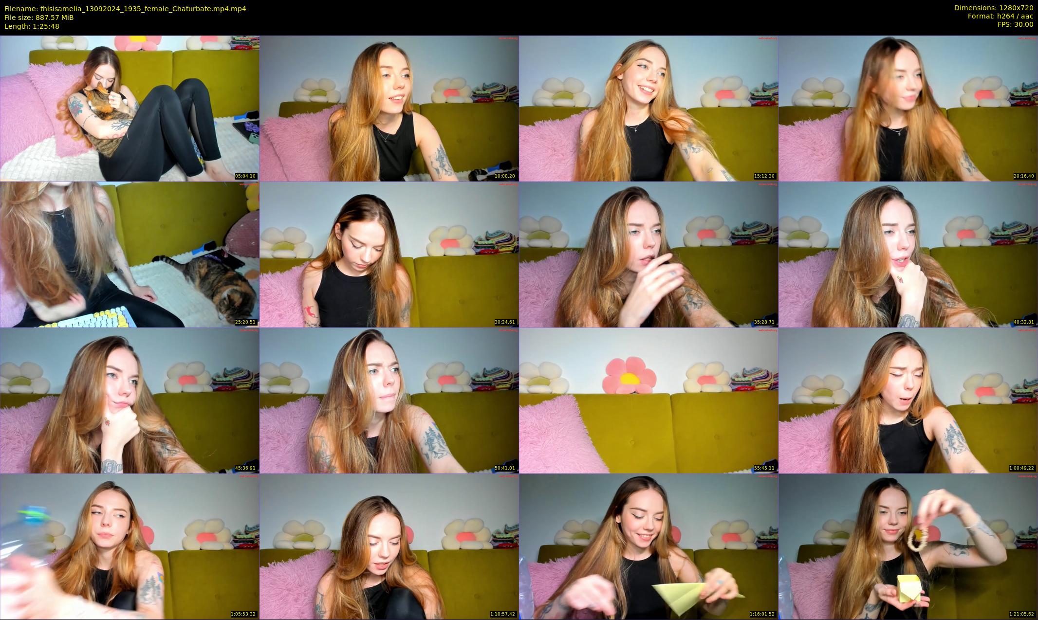thisisamelia — 86 minute Chaturbate female cam show recording, 720p, Sep 13, 2024