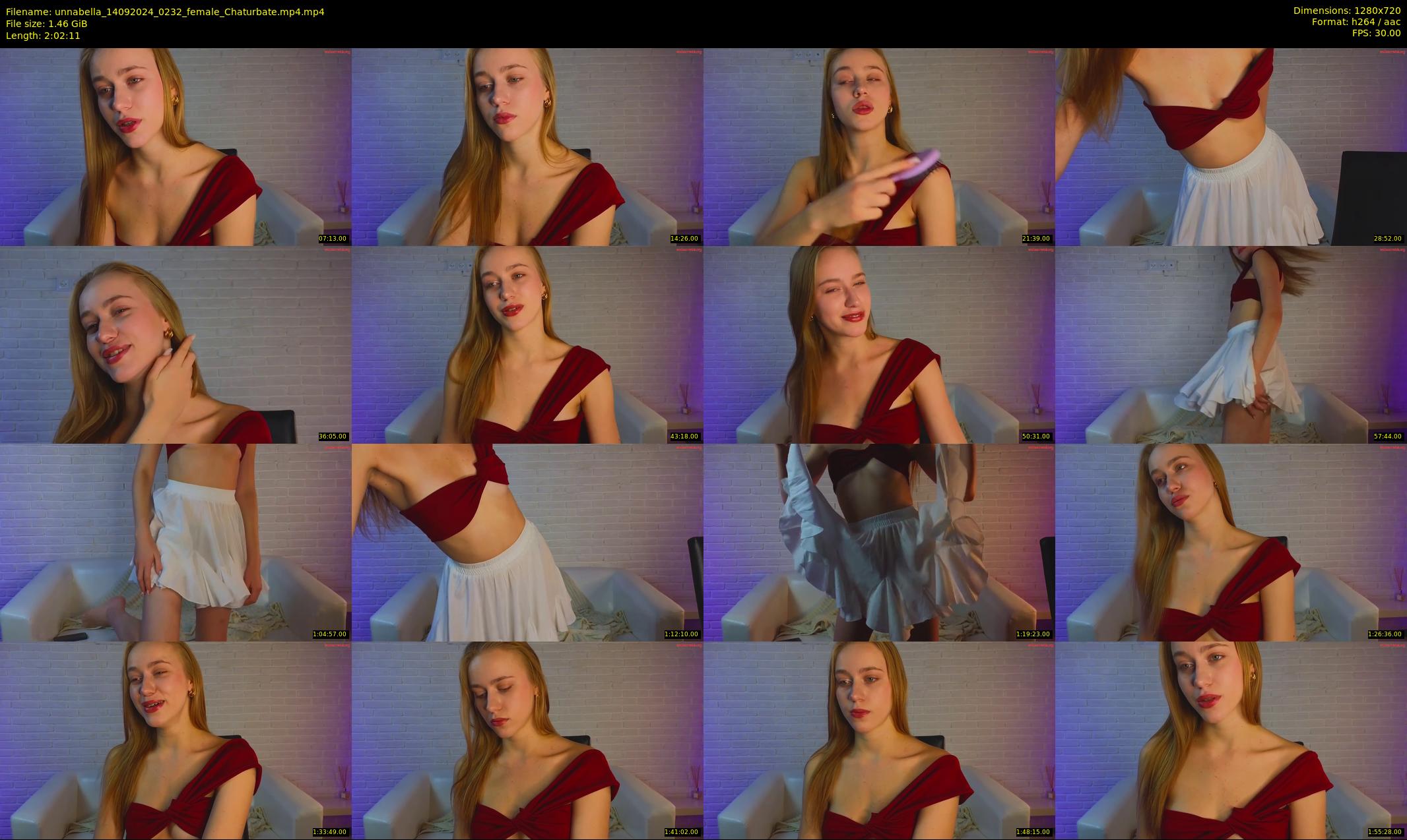 unnabella — 123 minute Chaturbate female cam show recording, 720p, Sep 14, 2024