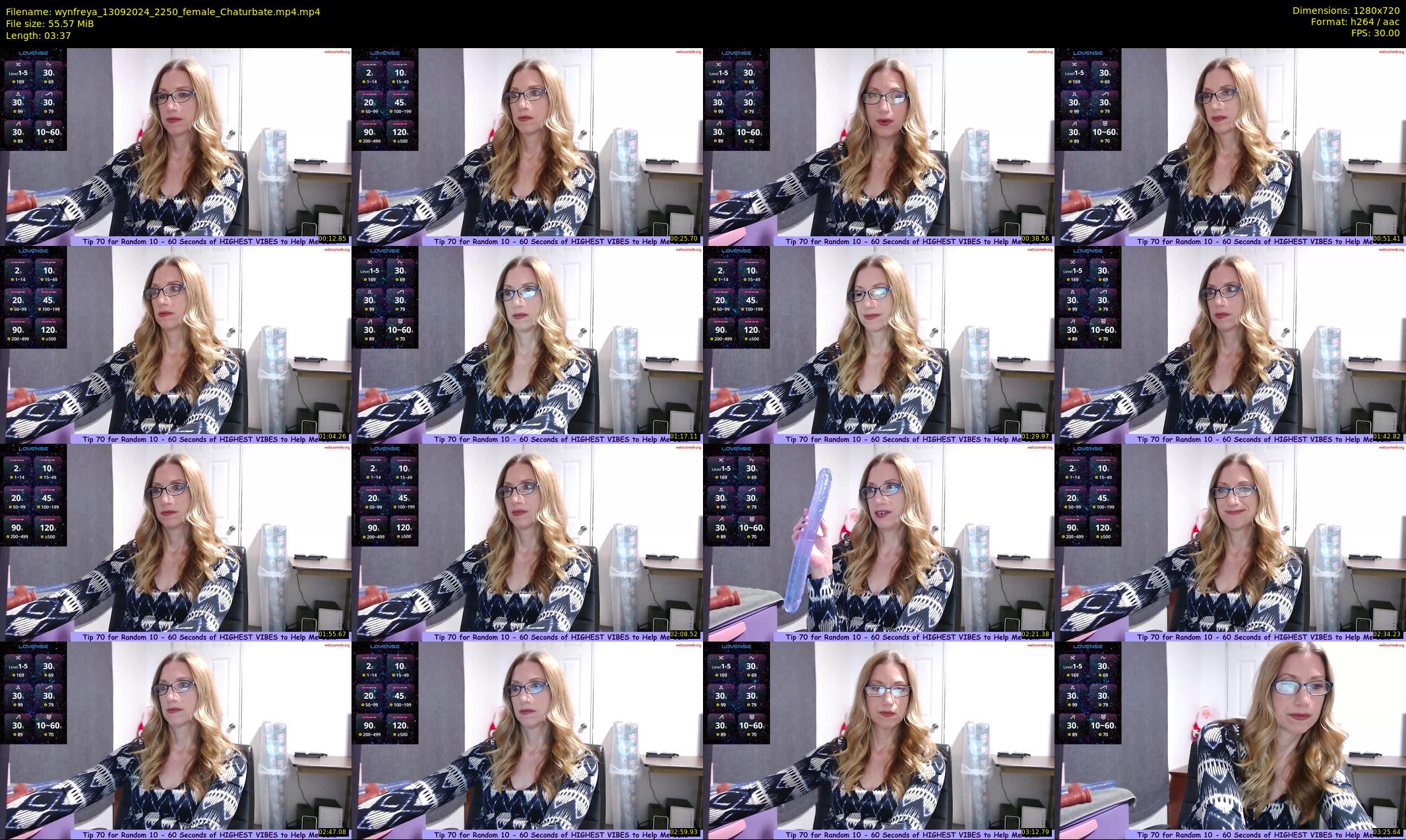 wynfreya — 4 minute Chaturbate female cam show recording, 720p, Sep 13, 2024