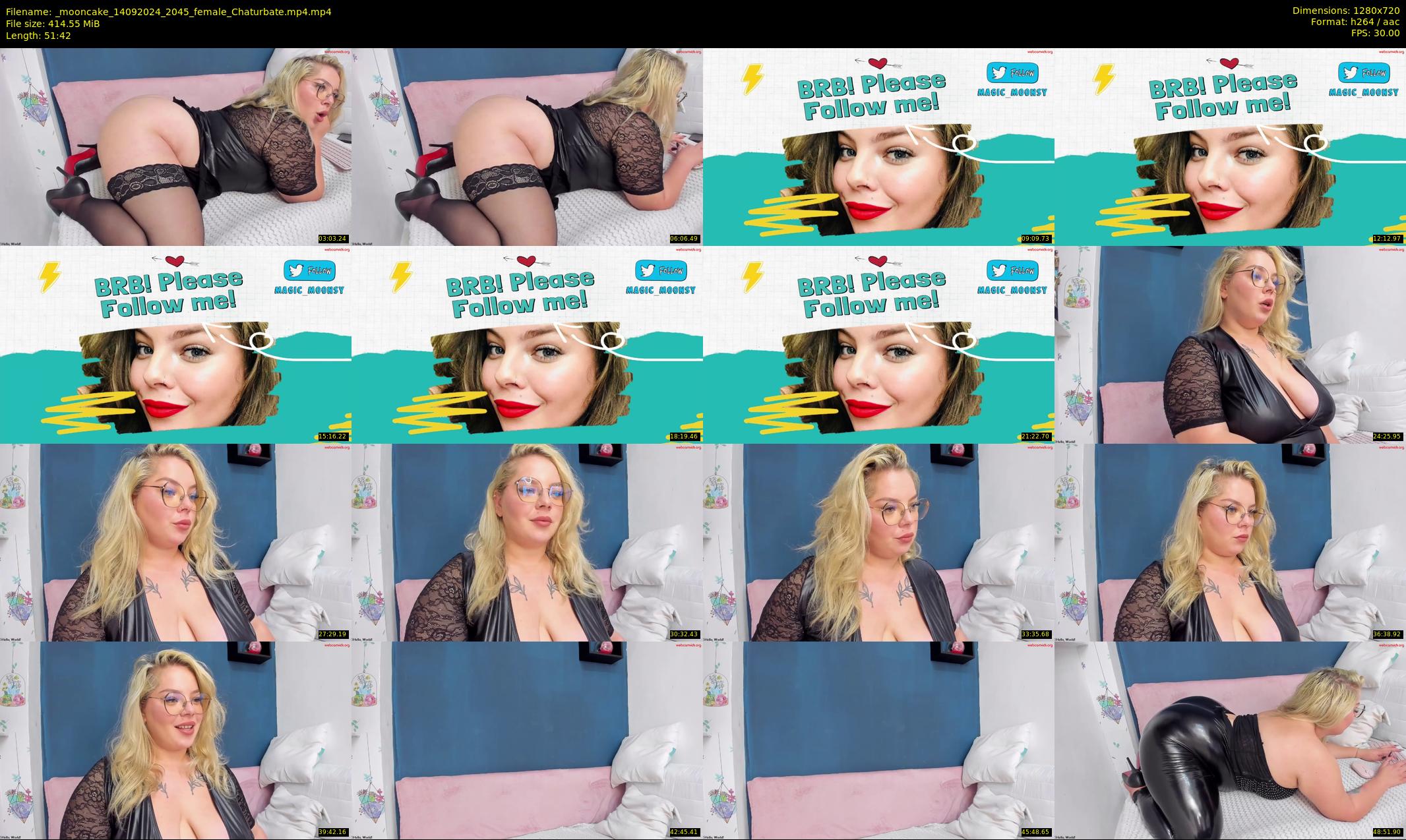 _mooncake — 52 minute Chaturbate female cam show recording, 720p, Sep 14, 2024