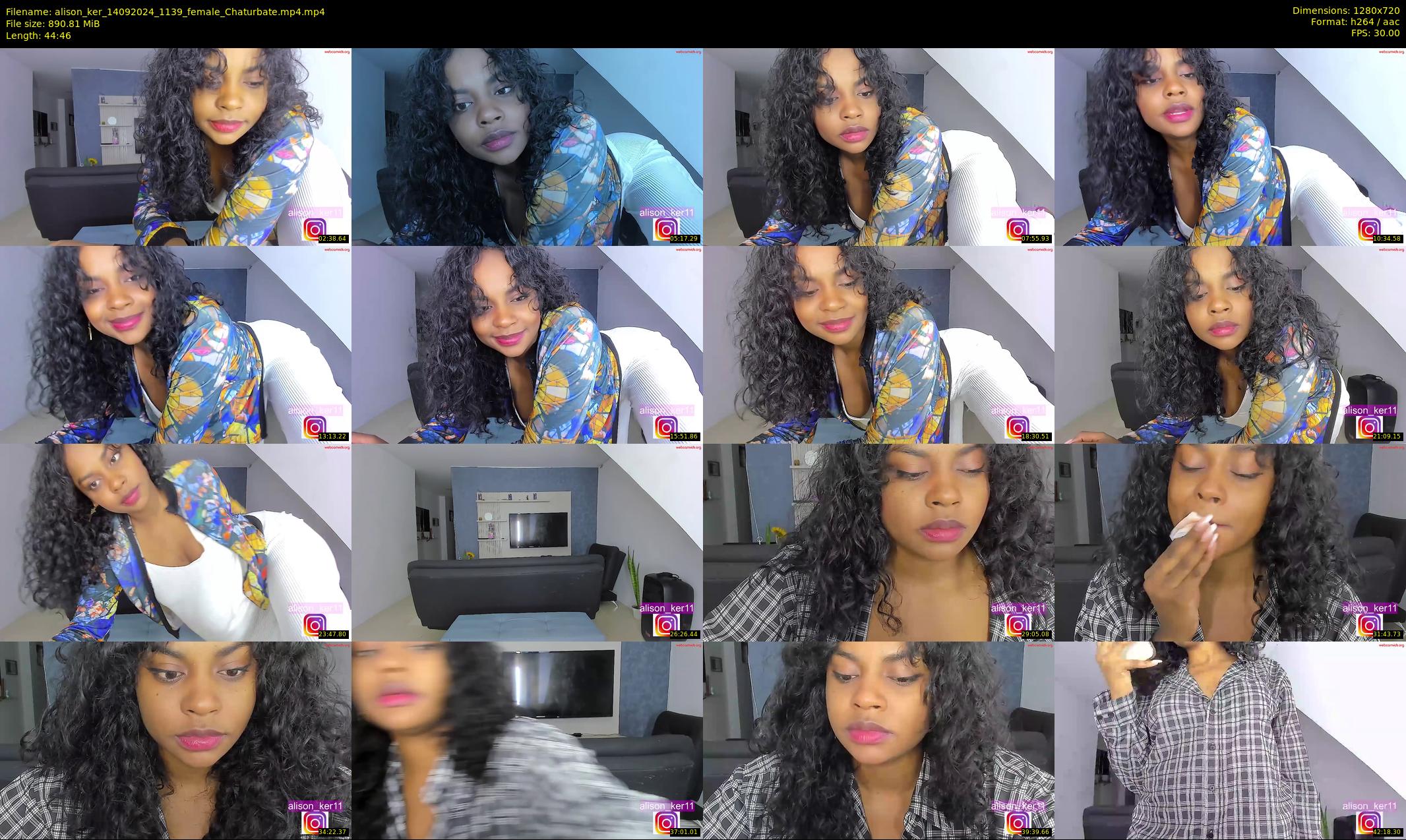 alison_ker — 45 minute Chaturbate female cam show recording, 720p, Sep 14, 2024