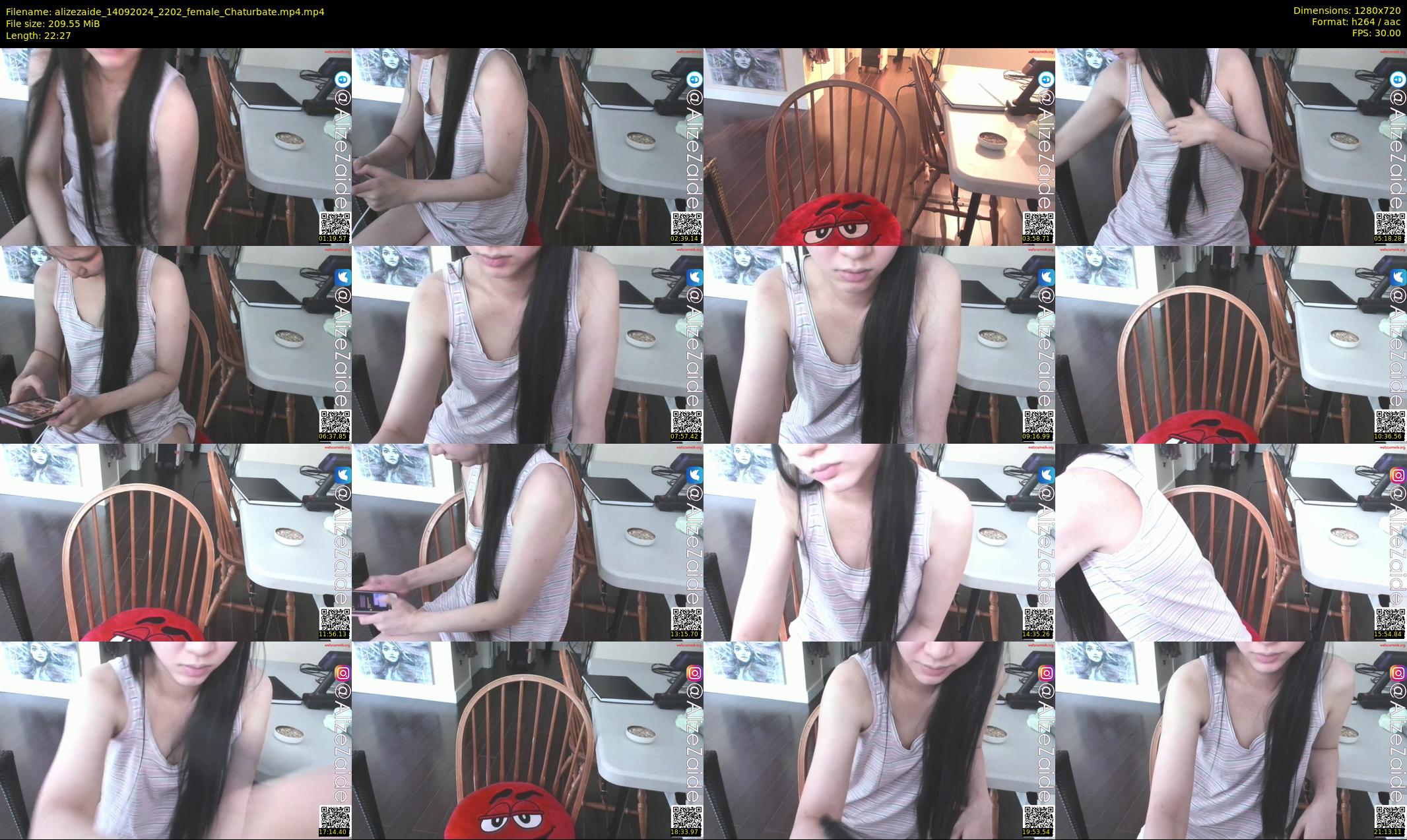 alizezaide — 23 minute Chaturbate female cam show recording, 720p, Sep 14, 2024