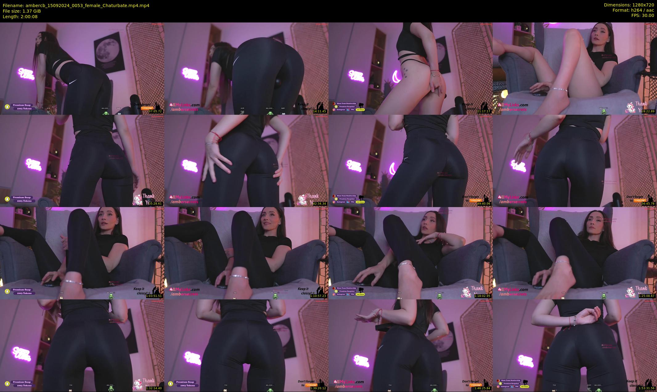 ambercb — 121 minute Chaturbate female cam show recording, 720p, Sep 15, 2024