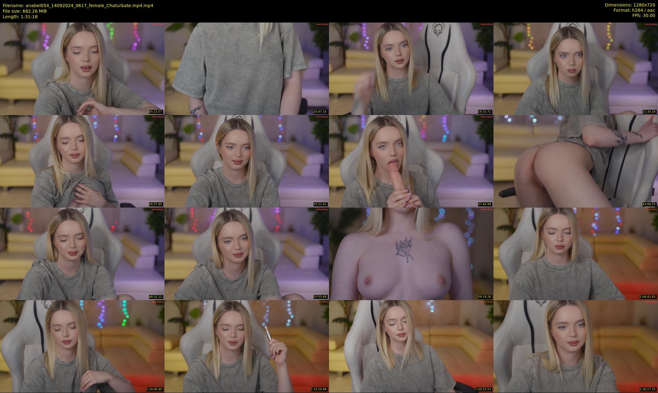 anabel054 — 92 minute Chaturbate female cam show recording, 720p, Sep 14, 2024