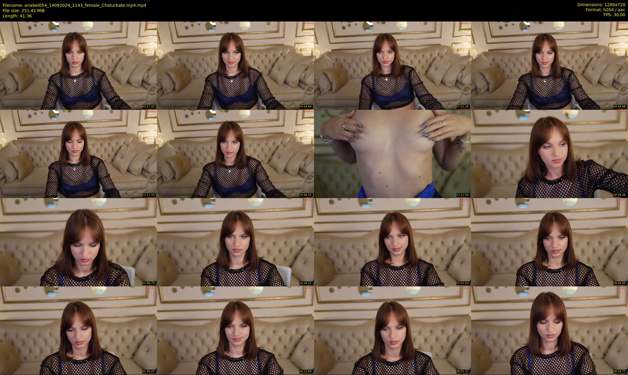 anabel054 — 42 minute Chaturbate female cam show recording, 720p, Sep 14, 2024