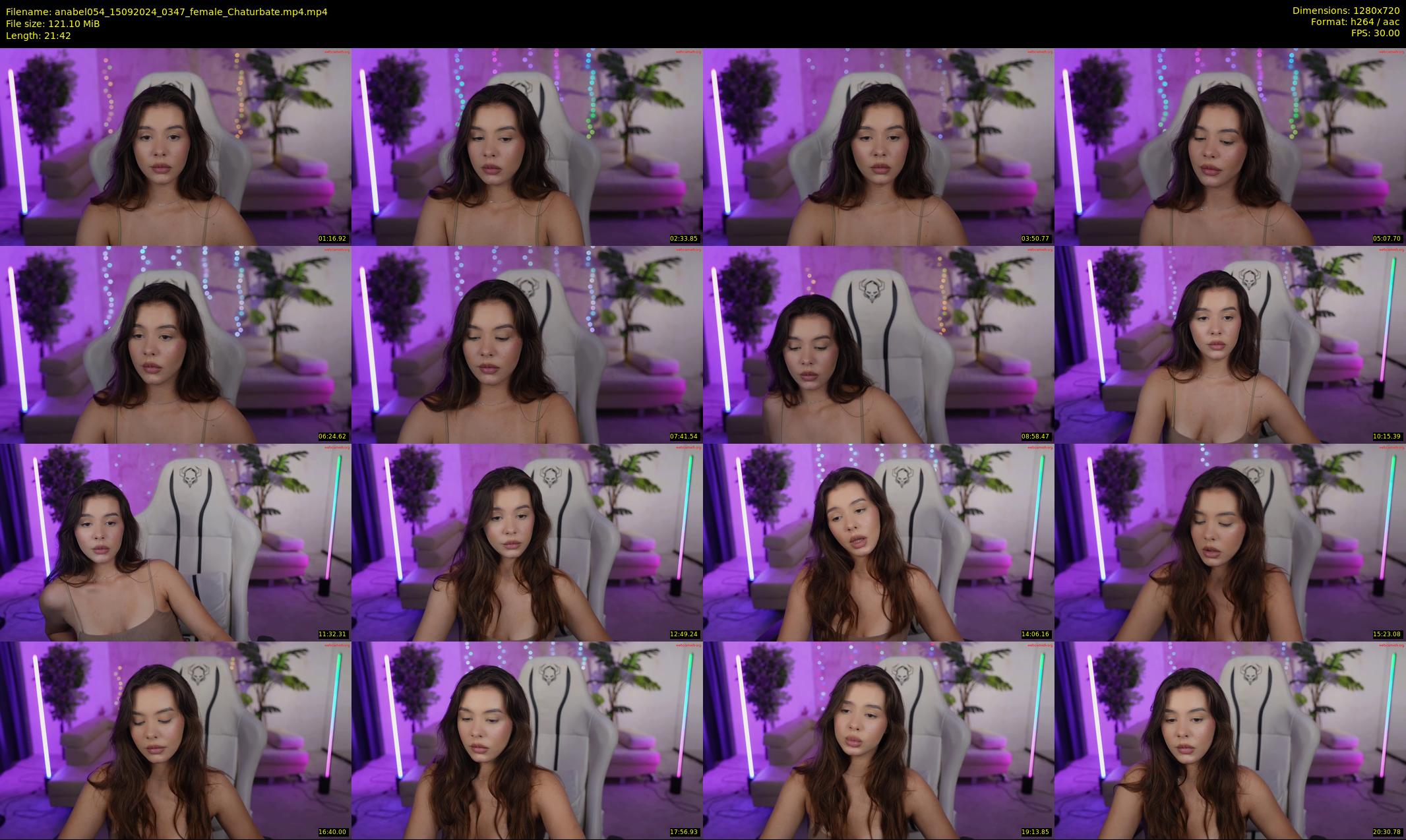 anabel054 — 22 minute Chaturbate female cam show recording, 720p, Sep 15, 2024