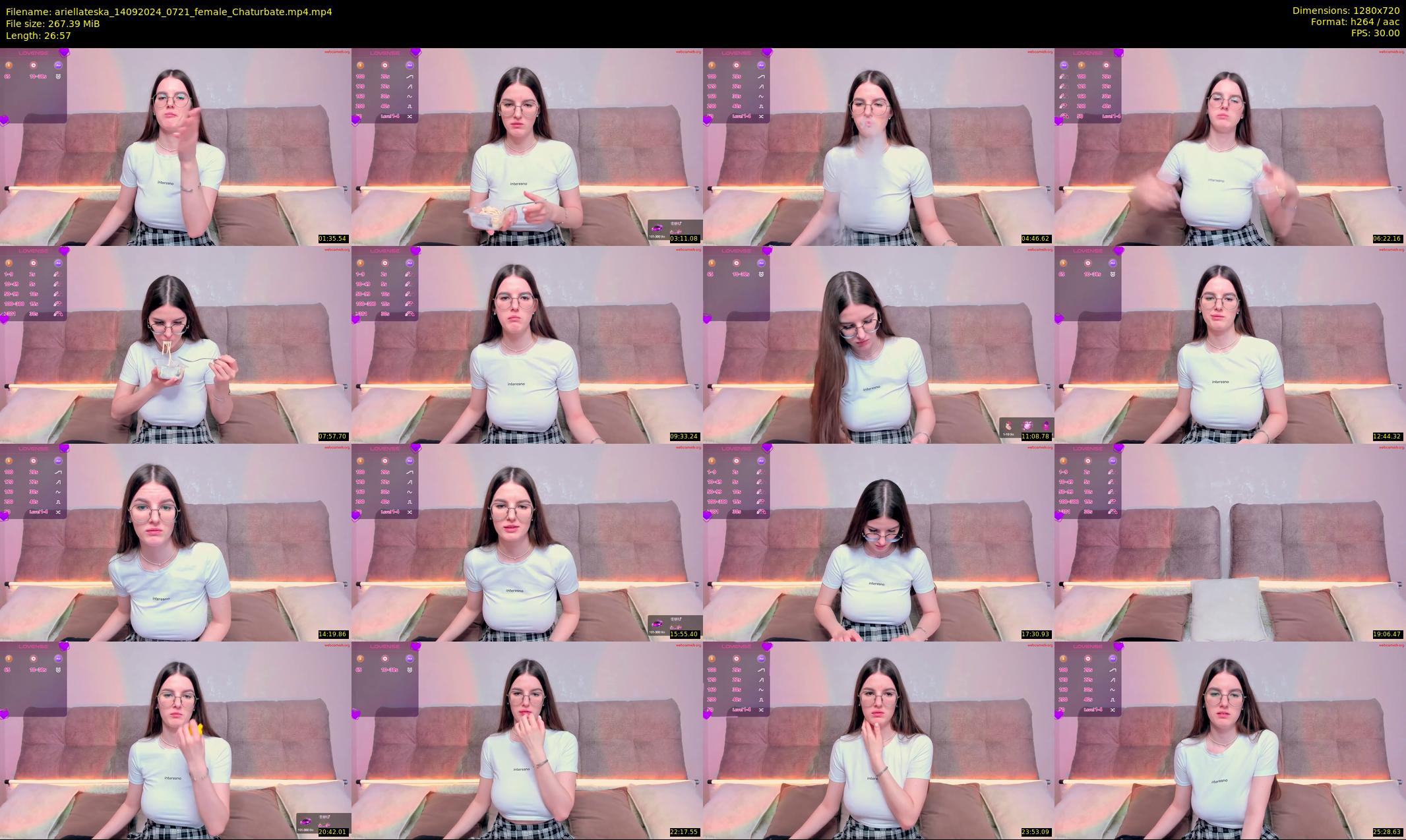 ariellateska — 27 minute Chaturbate female cam show recording, 720p, Sep 14, 2024