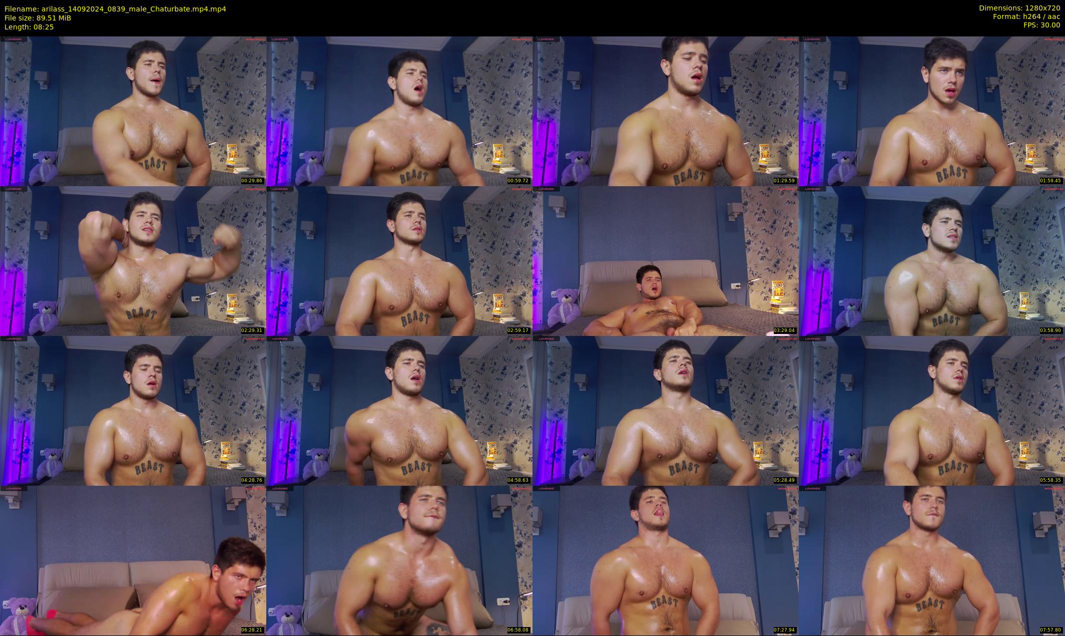 arilass — 9 minute Chaturbate male cam show recording, 720p, Sep 14, 2024