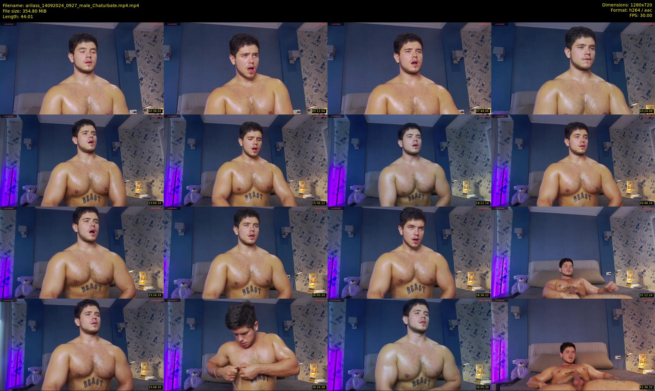 arilass — 45 minute Chaturbate male cam show recording, 720p, Sep 14, 2024