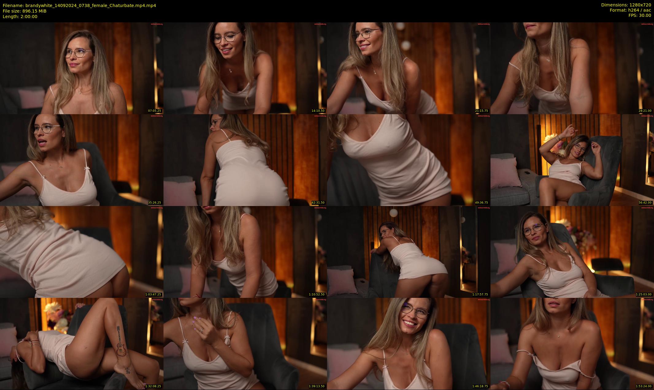 brandywhite — 120 minute Chaturbate female cam show recording, 720p, Sep 14, 2024