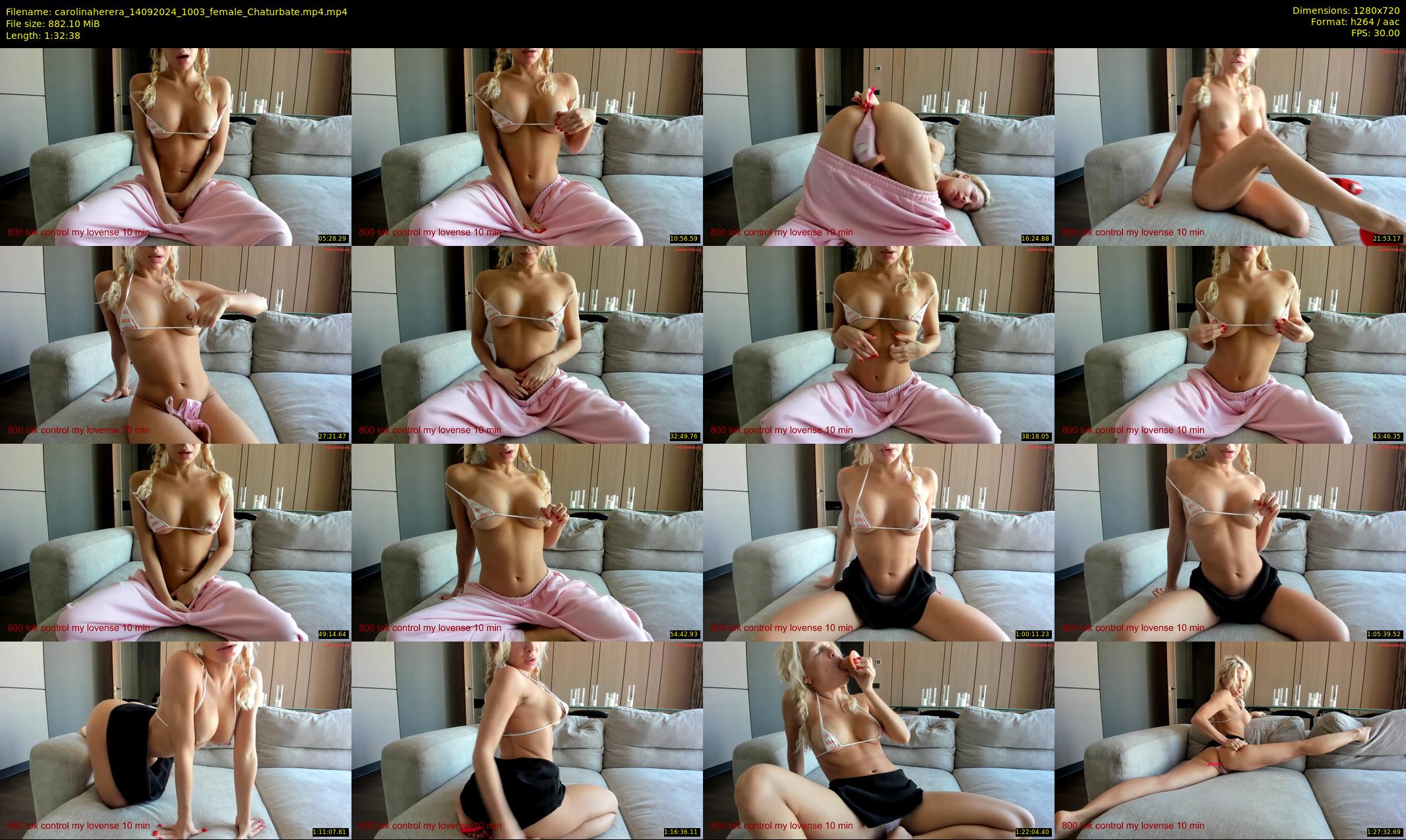 carolinaherera — 93 minute Chaturbate female cam show recording, 720p, Sep 14, 2024