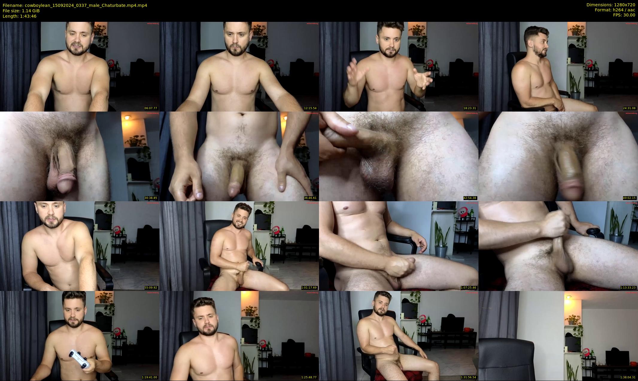 cowboylean — 104 minute Chaturbate male cam show recording, 720p, Sep 15, 2024