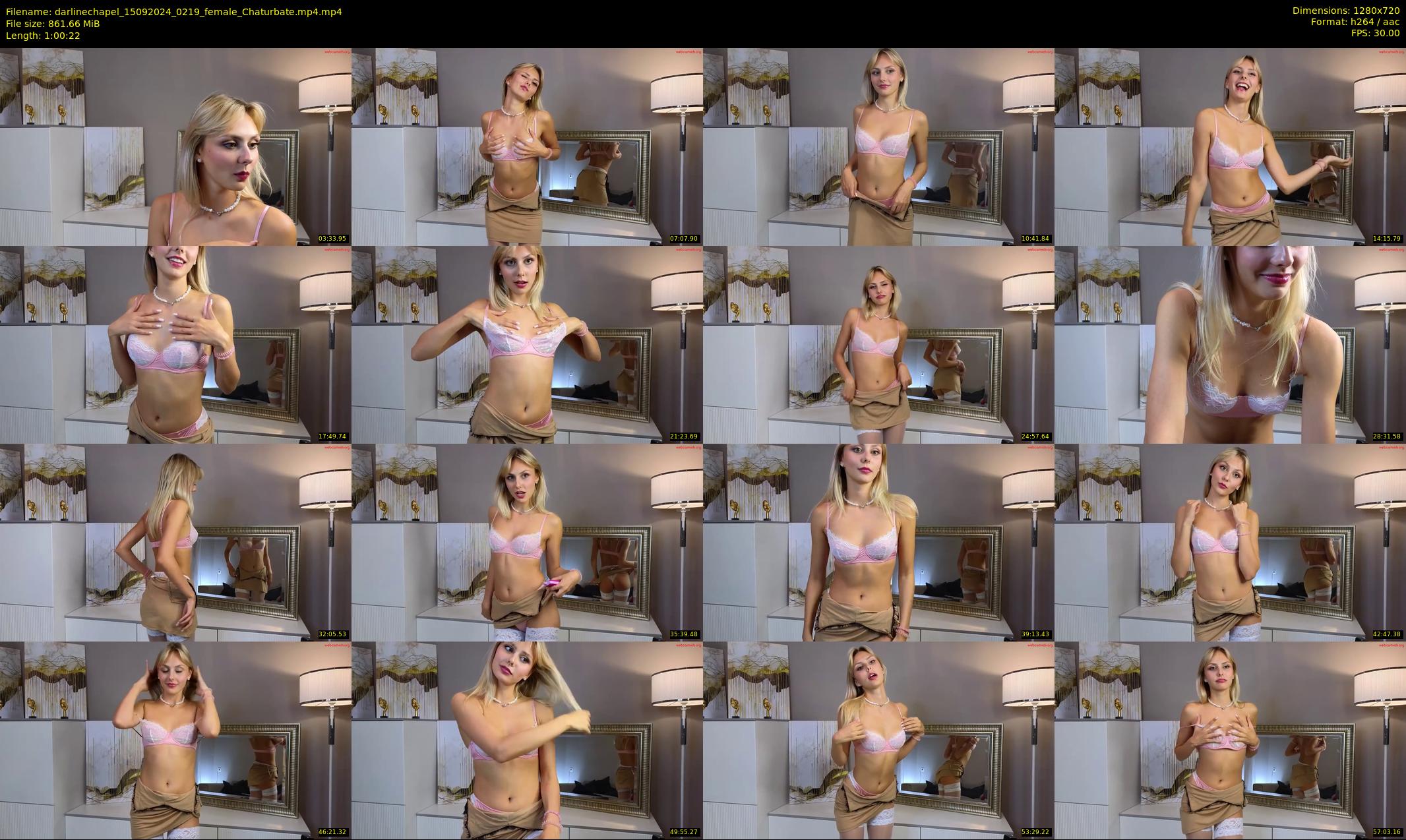 darlinechapel — 61 minute Chaturbate female cam show recording, 720p, Sep 15, 2024