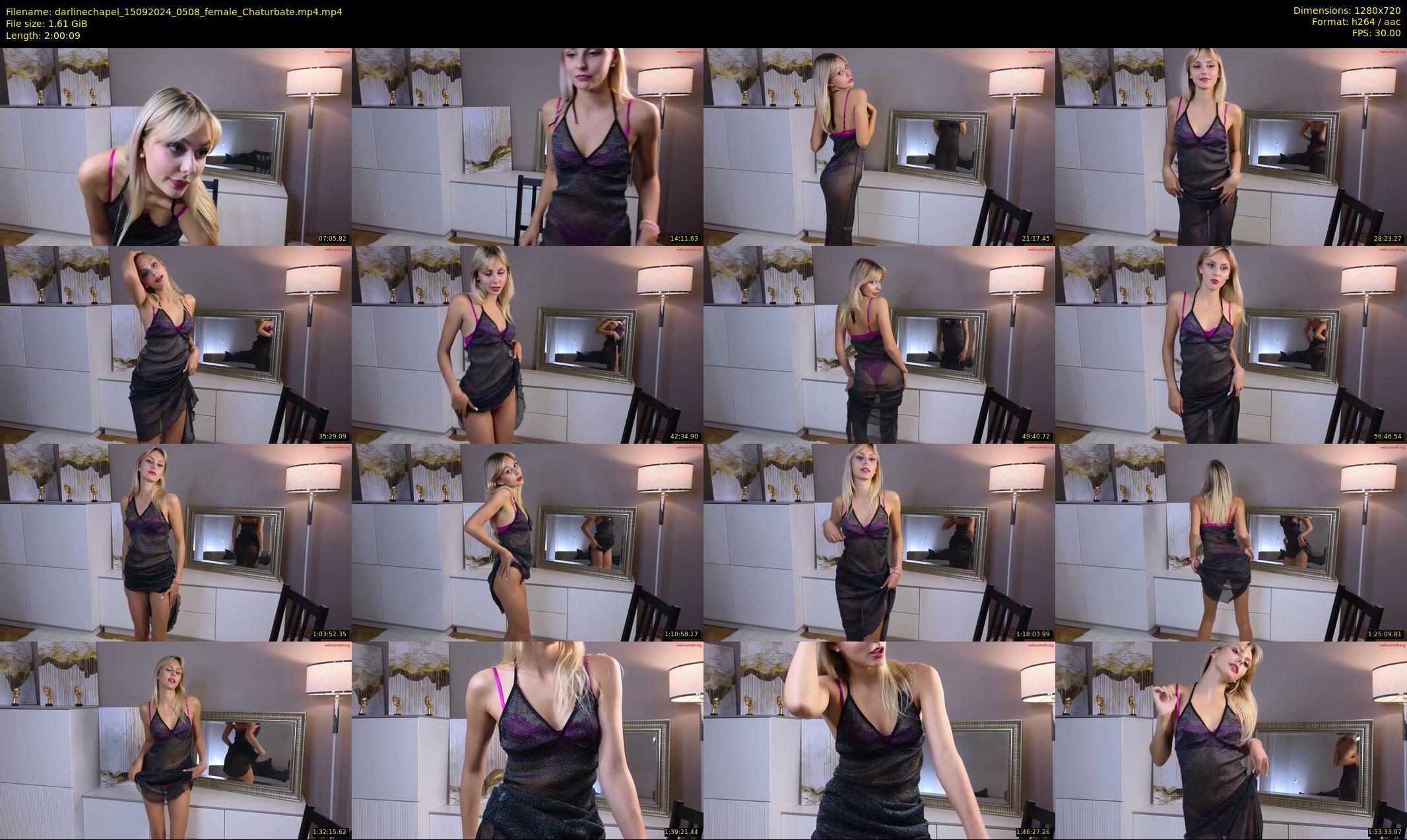 darlinechapel — 121 minute Chaturbate female cam show recording, 720p, Sep 15, 2024