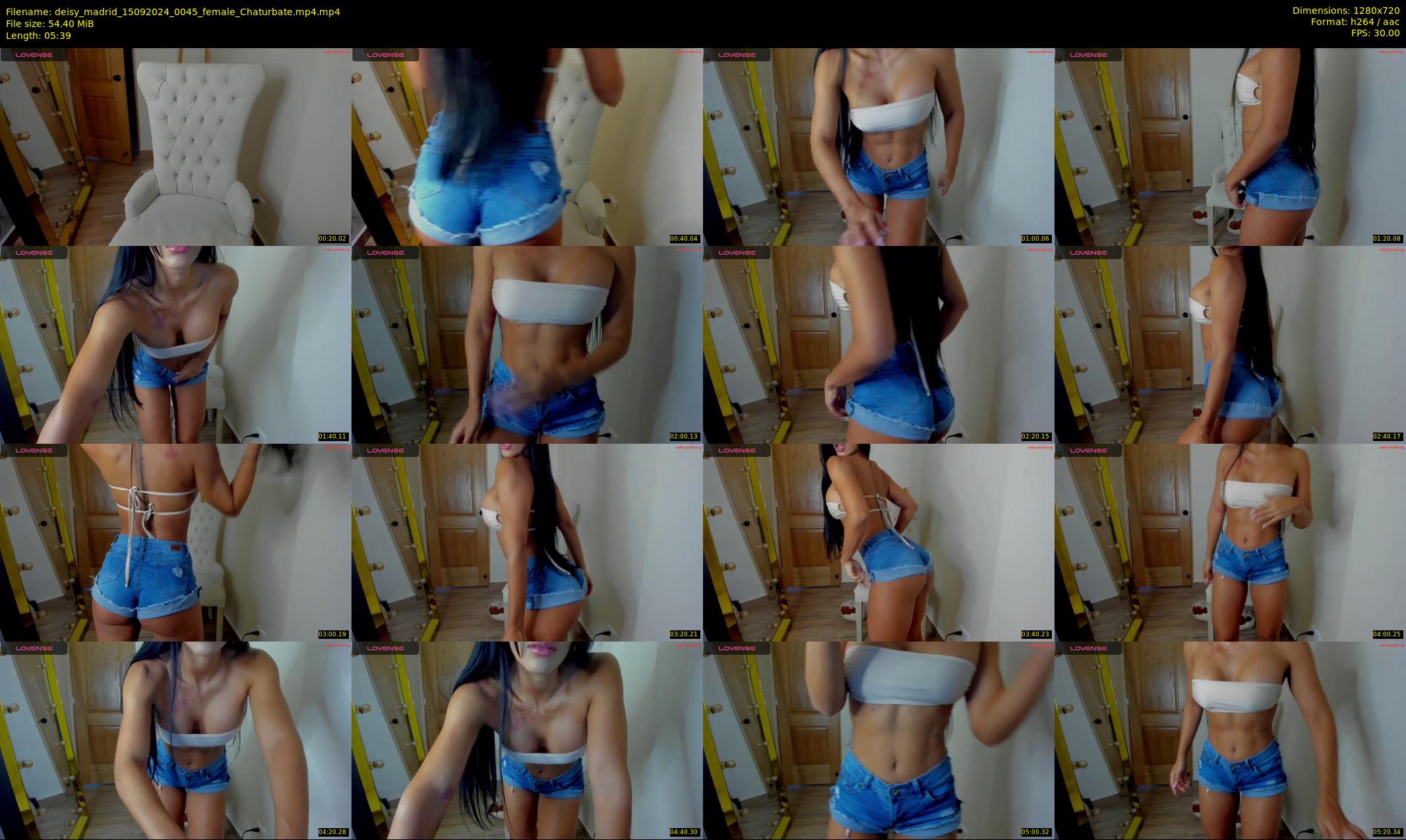 deisy_madrid — 6 minute Chaturbate female cam show recording, 720p, Sep 15, 2024