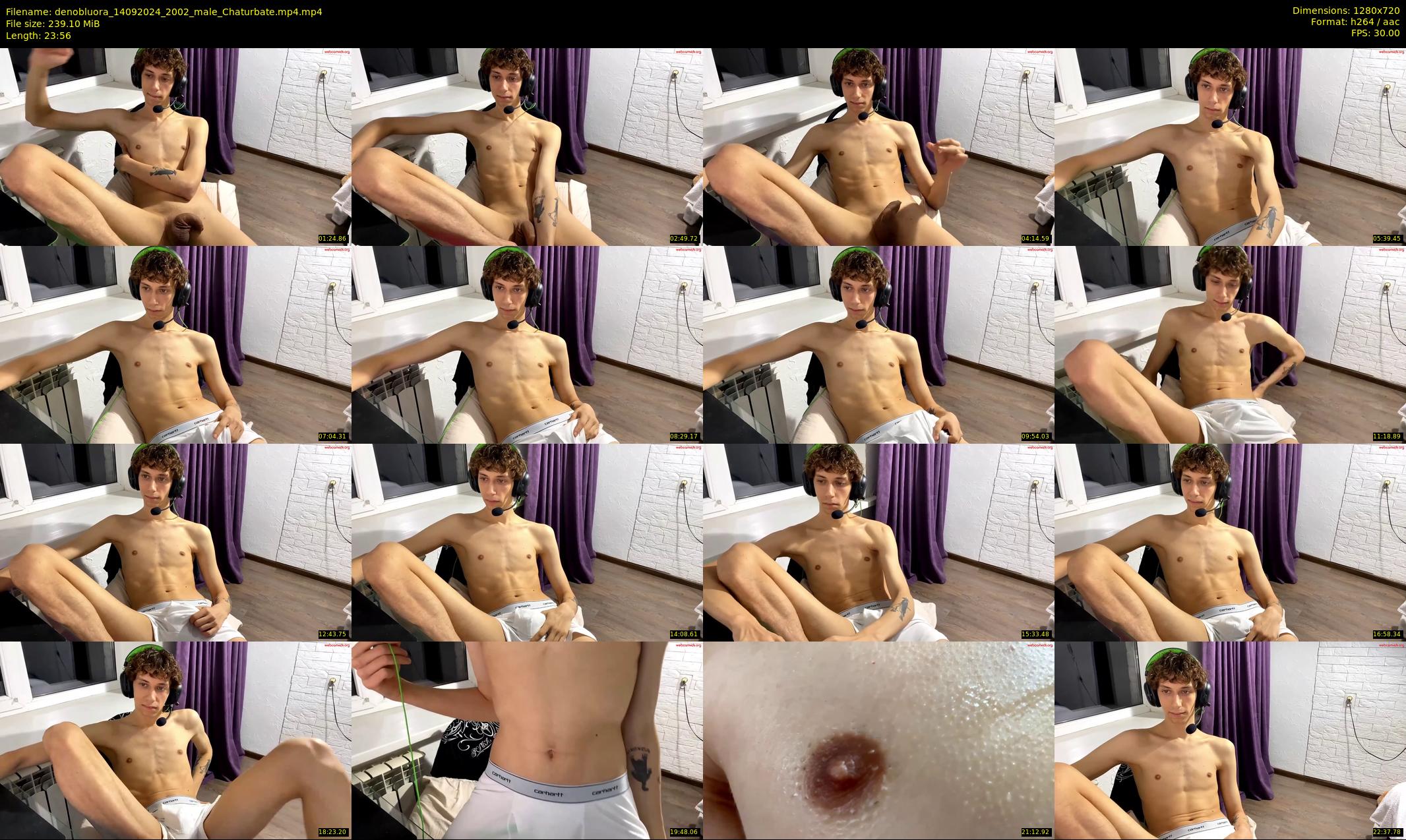 denobluora — 24 minute Chaturbate male cam show recording, 720p, Sep 14, 2024