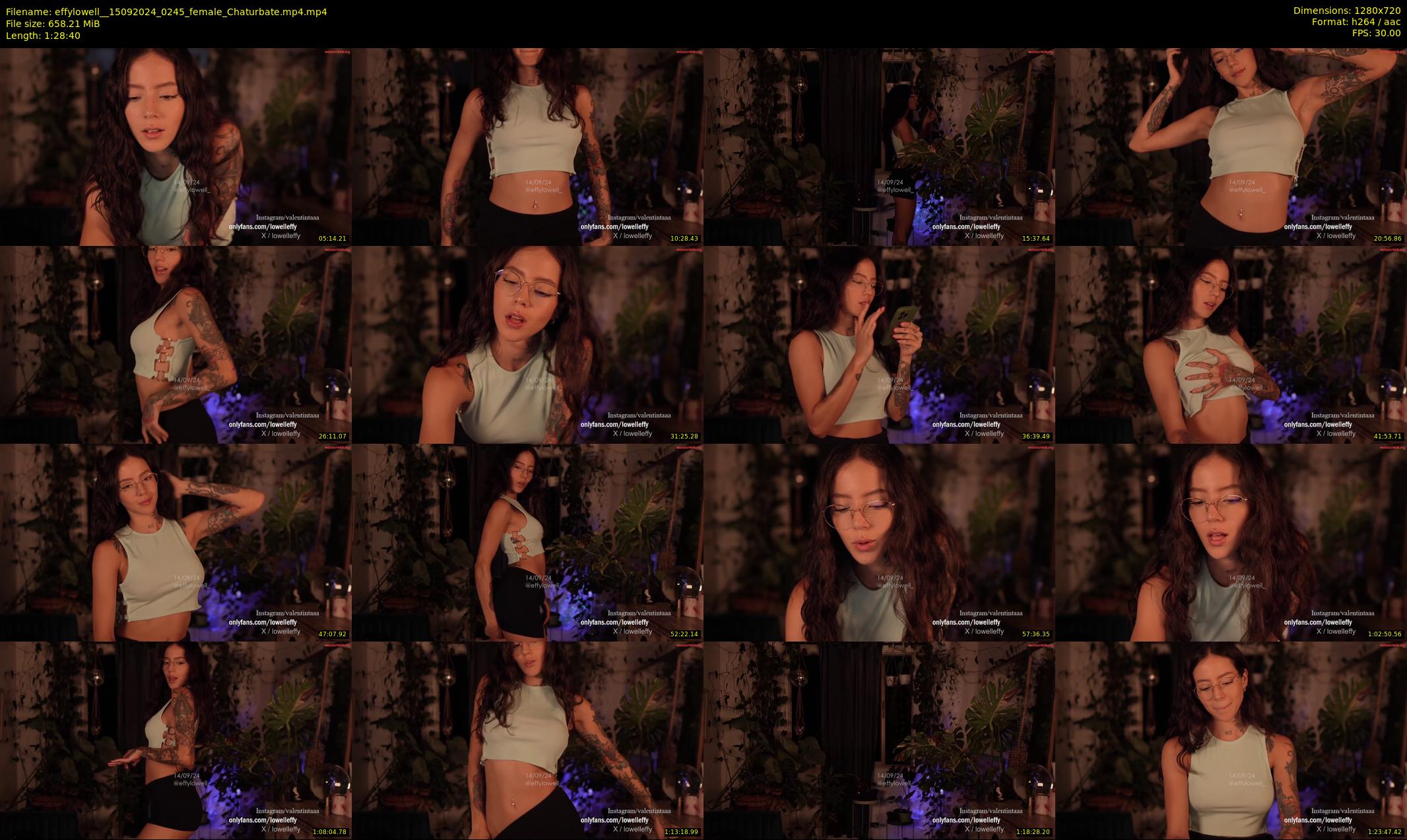 effylowell_ — 89 minute Chaturbate female cam show recording, 720p, Sep 15, 2024