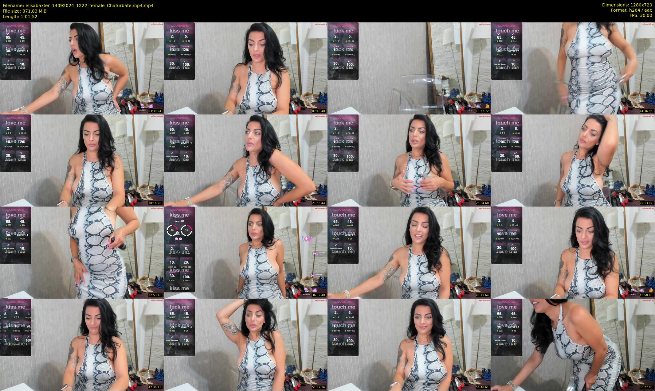 elisabaxter — 62 minute Chaturbate female cam show recording, 720p, Sep 14, 2024