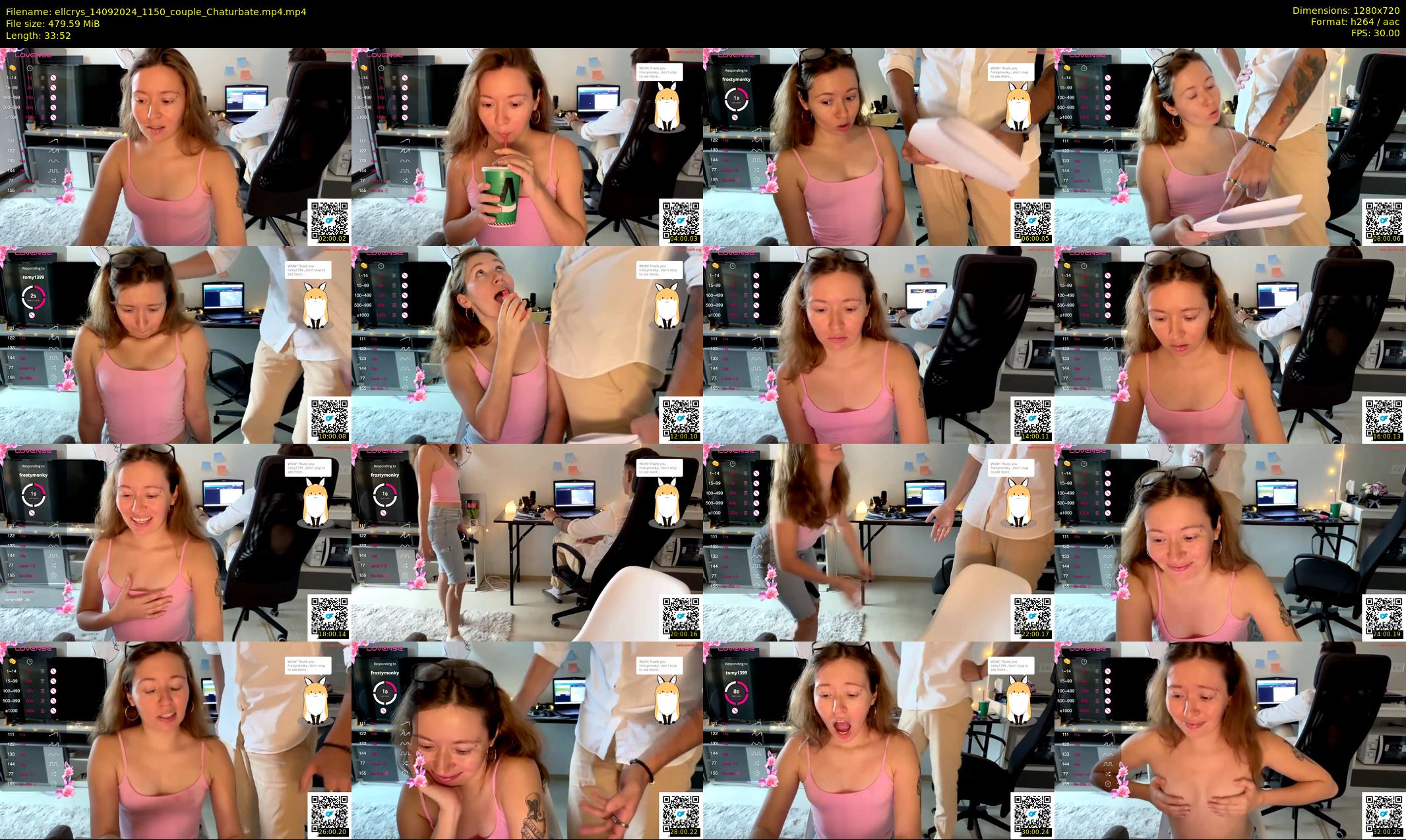 ellcrys — 34 minute Chaturbate couple cam show recording, 720p, Sep 14, 2024