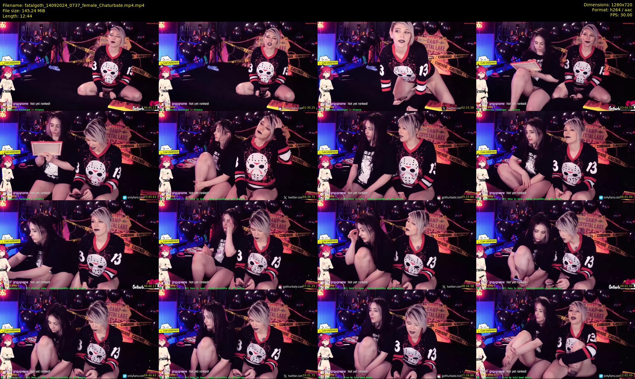 fatalgoth — 13 minute Chaturbate couple cam show recording, 720p, Sep 14, 2024