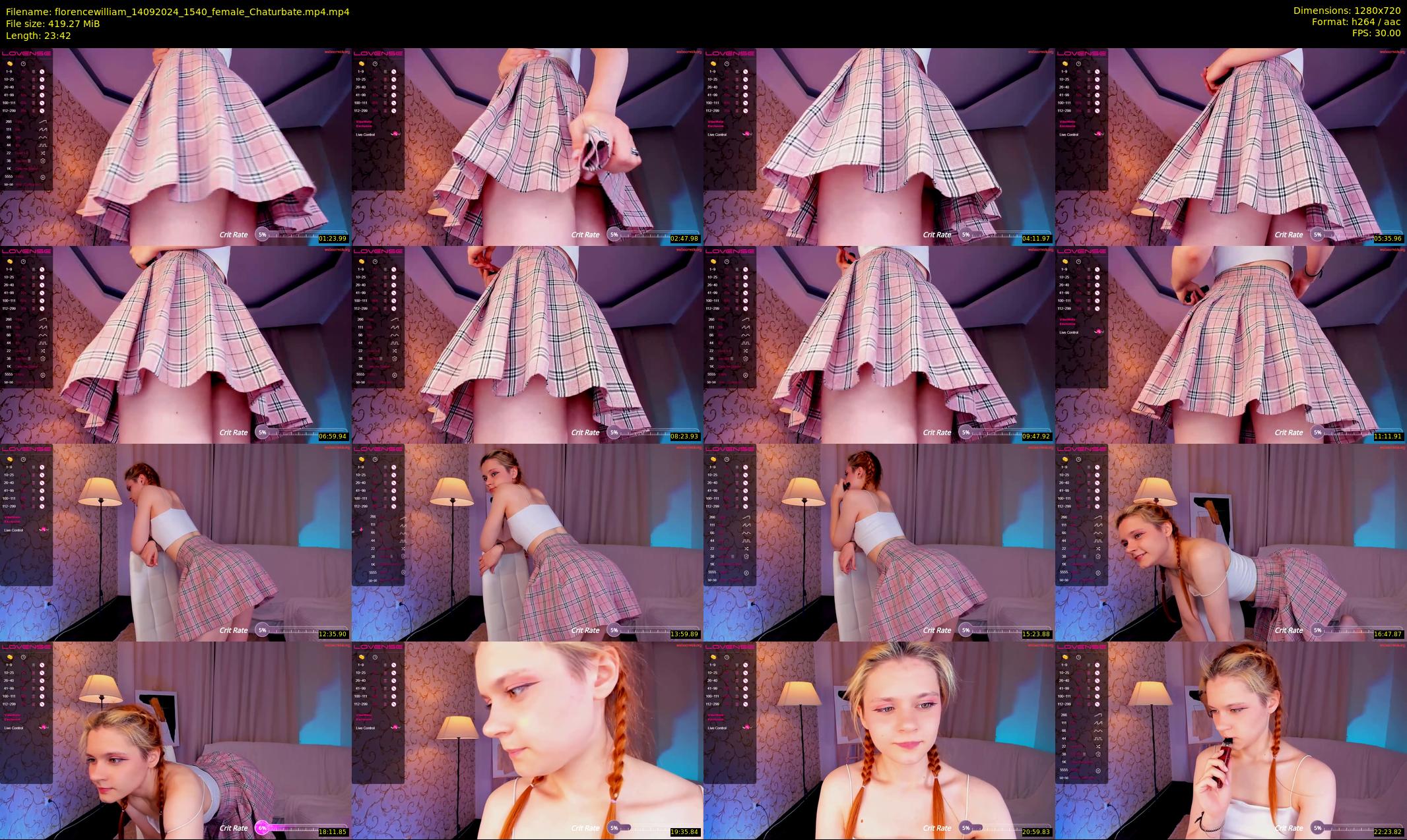 florencewilliam — 24 minute Chaturbate female cam show recording, 720p, Sep 14, 2024