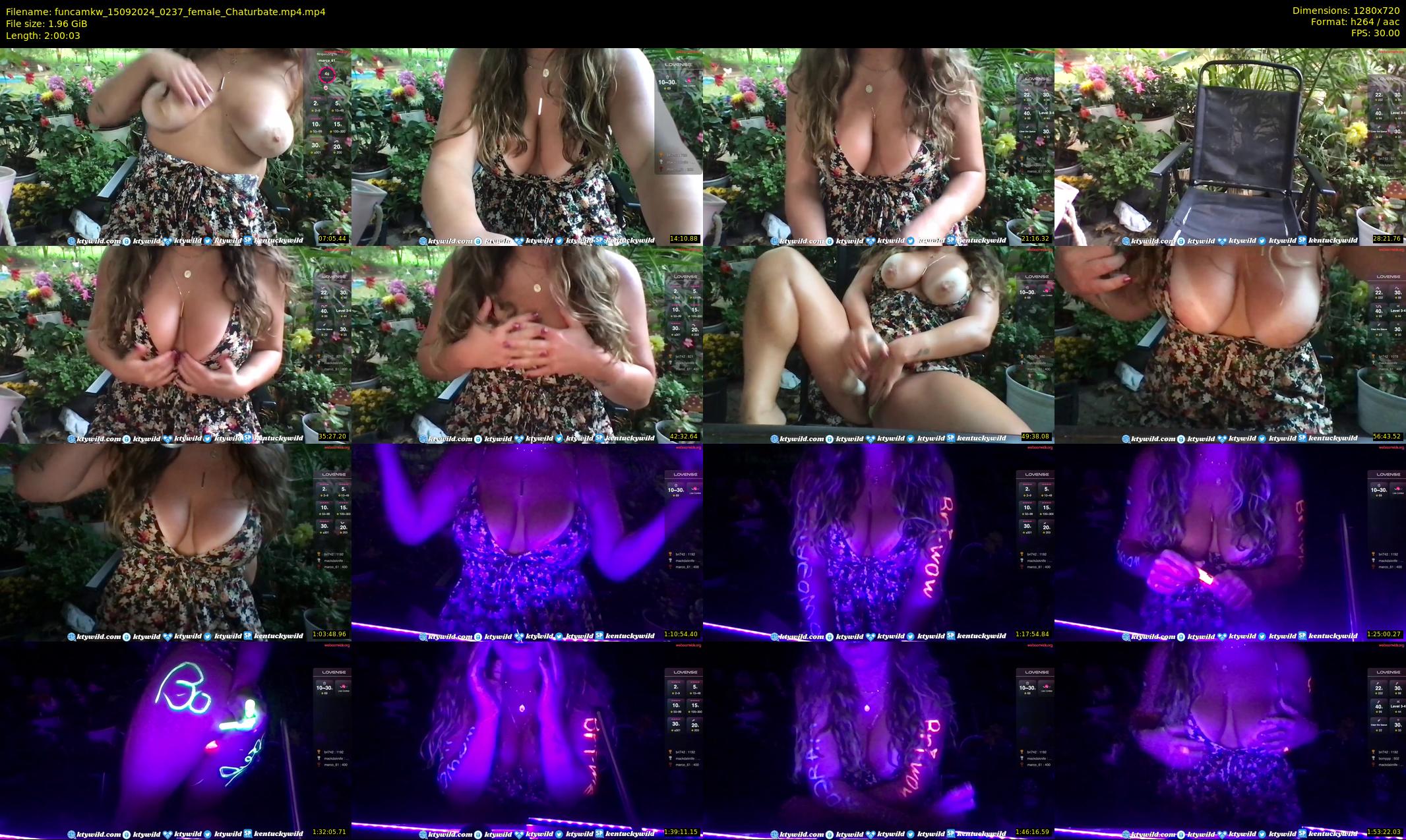 funcamkw — 121 minute Chaturbate female cam show recording, 720p, Sep 15, 2024
