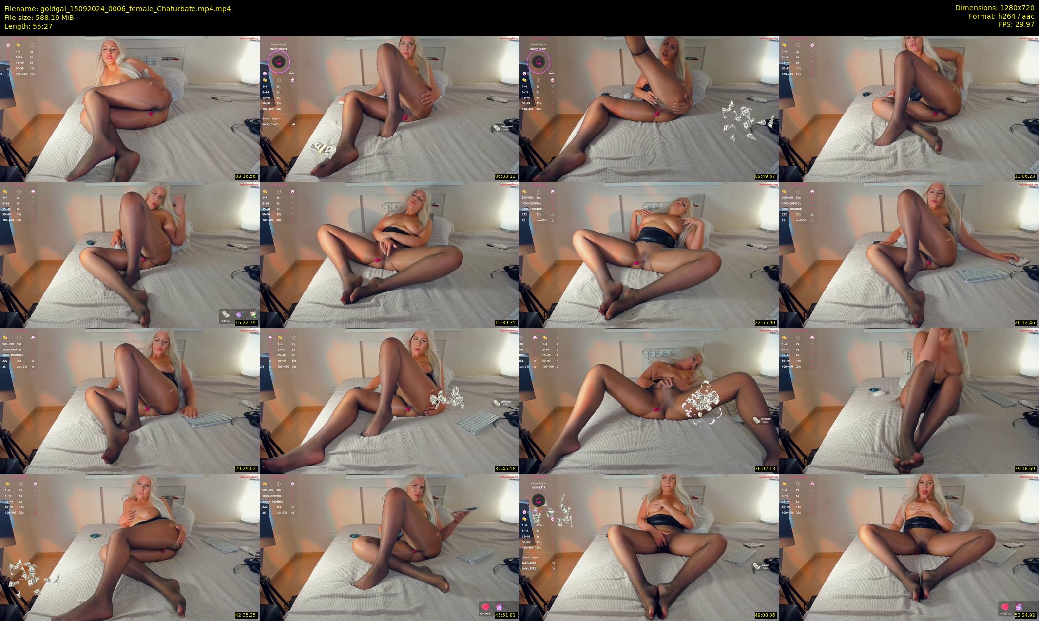 goldgal — 56 minute Chaturbate female cam show recording, 720p, Sep 15, 2024