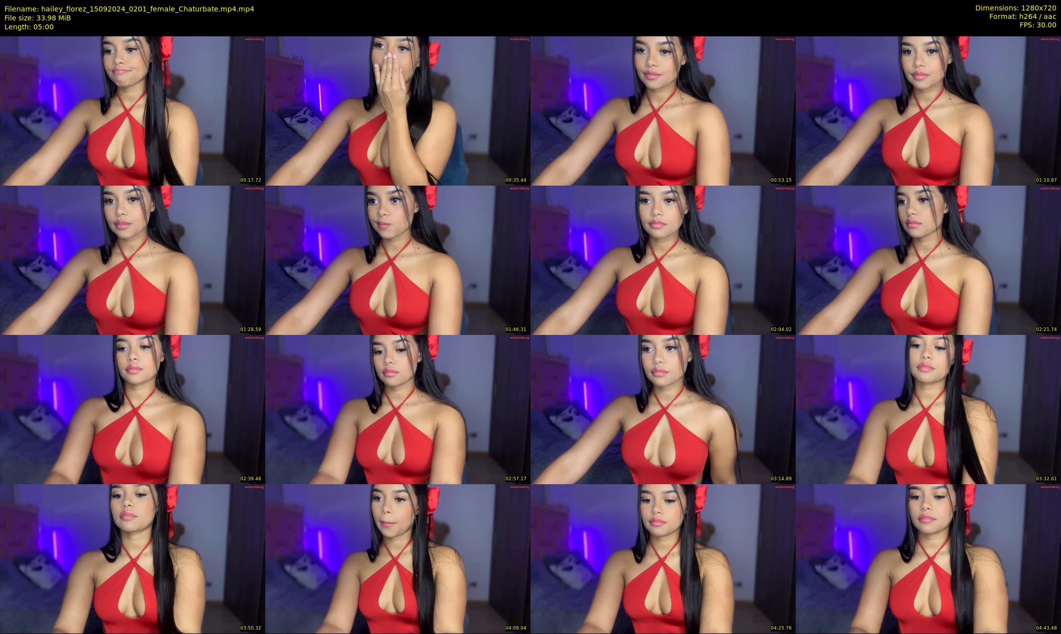 hailey_florez — 5 minute Chaturbate female cam show recording, 720p, Sep 15, 2024