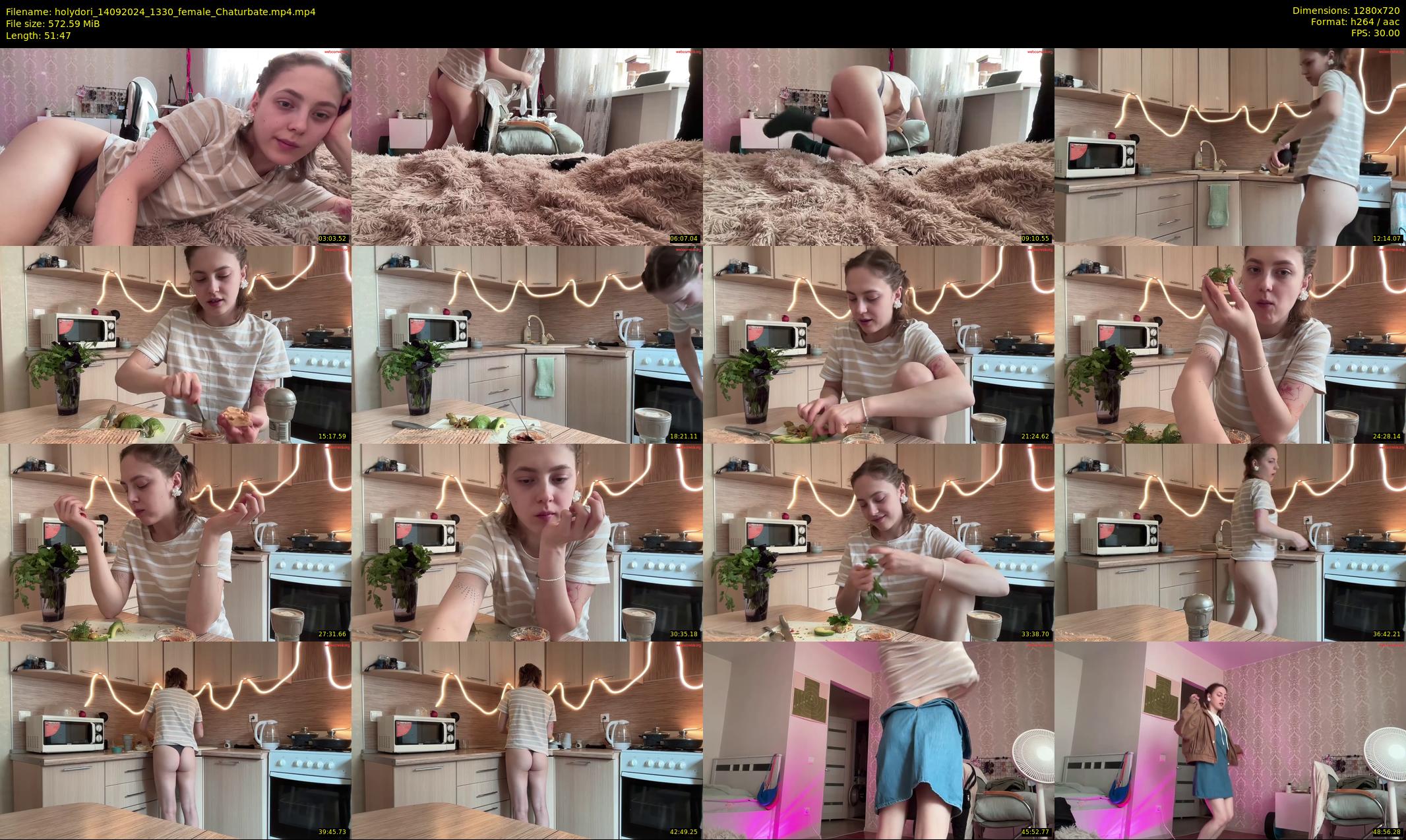 holydori — 52 minute Chaturbate female cam show recording, 720p, Sep 14, 2024