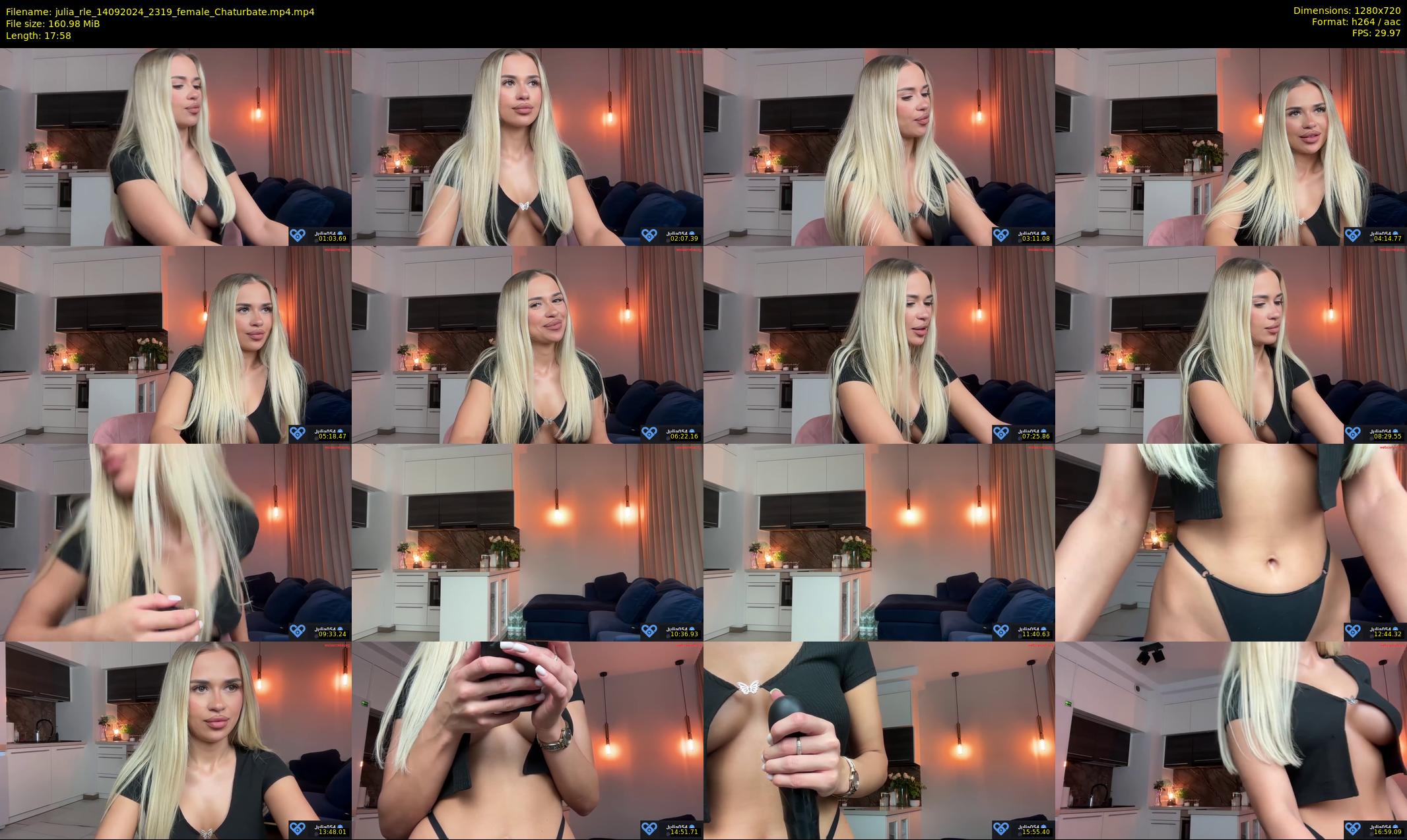 julia_rle — 18 minute Chaturbate female cam show recording, 720p, Sep 14, 2024