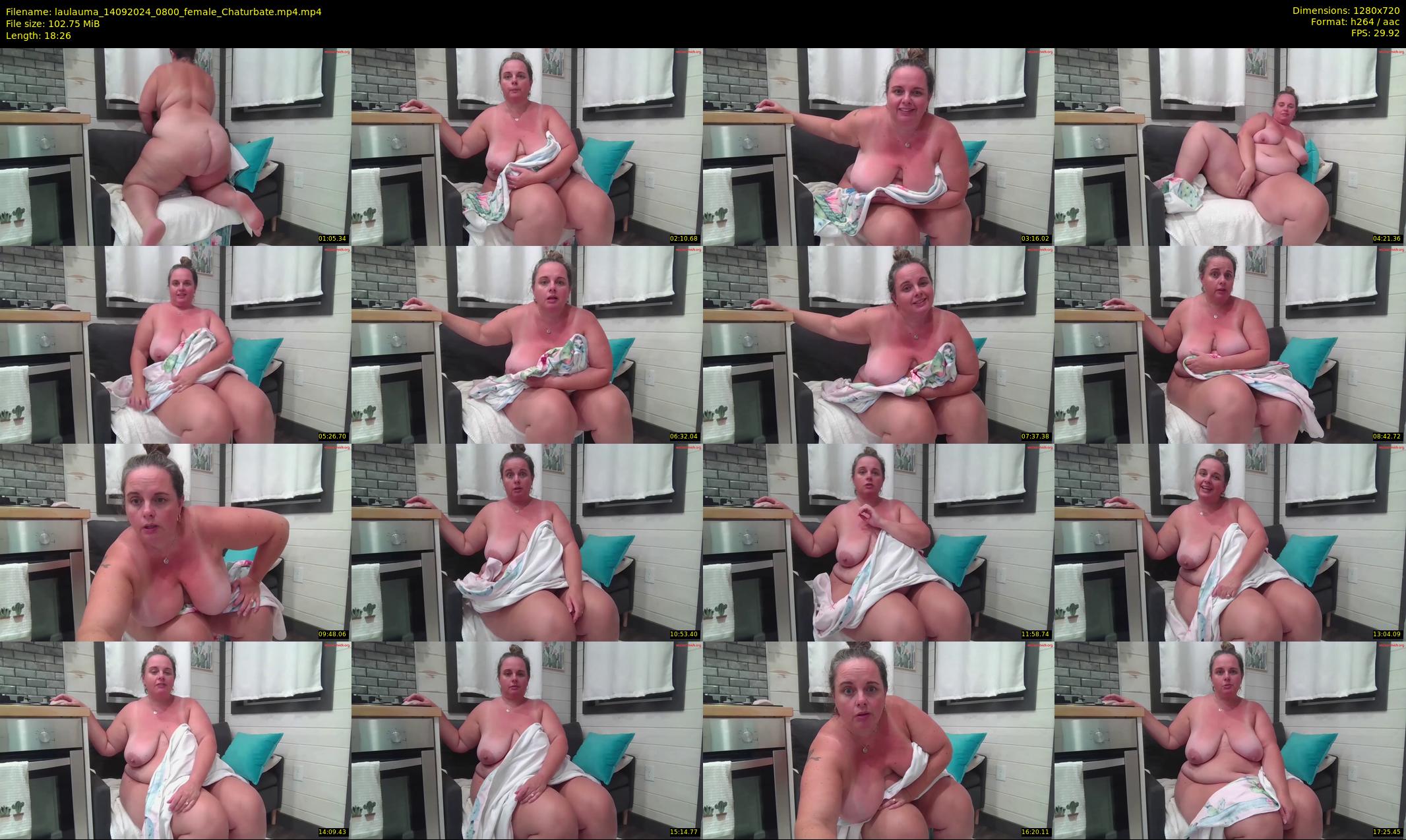 laulauma — 19 minute Chaturbate female cam show recording, 720p, Sep 14, 2024