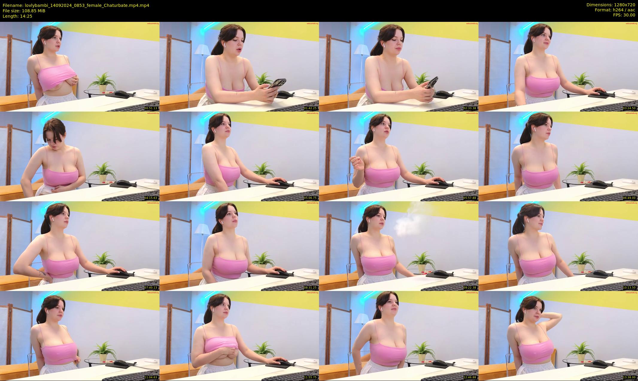 lovlybambi — 15 minute Chaturbate female cam show recording, 720p, Sep 14, 2024