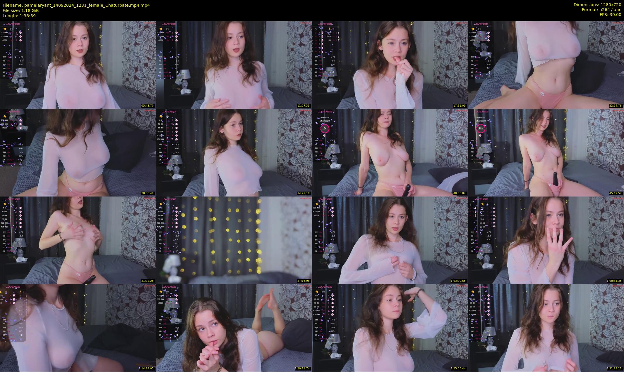 pamelaryant — 97 minute Chaturbate female cam show recording, 720p, Sep 14, 2024