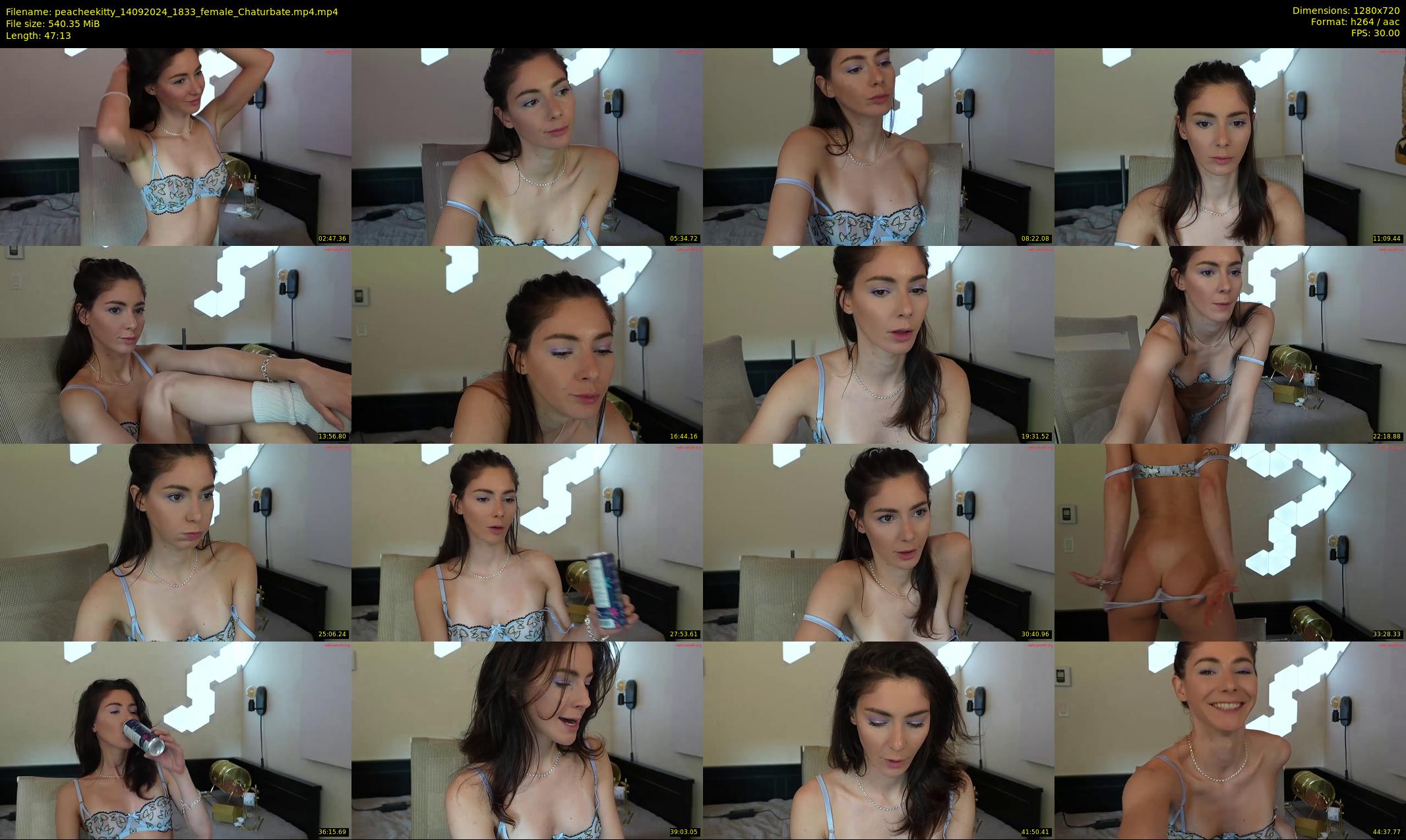 peacheekitty — 48 minute Chaturbate female cam show recording, 720p, Sep 14, 2024