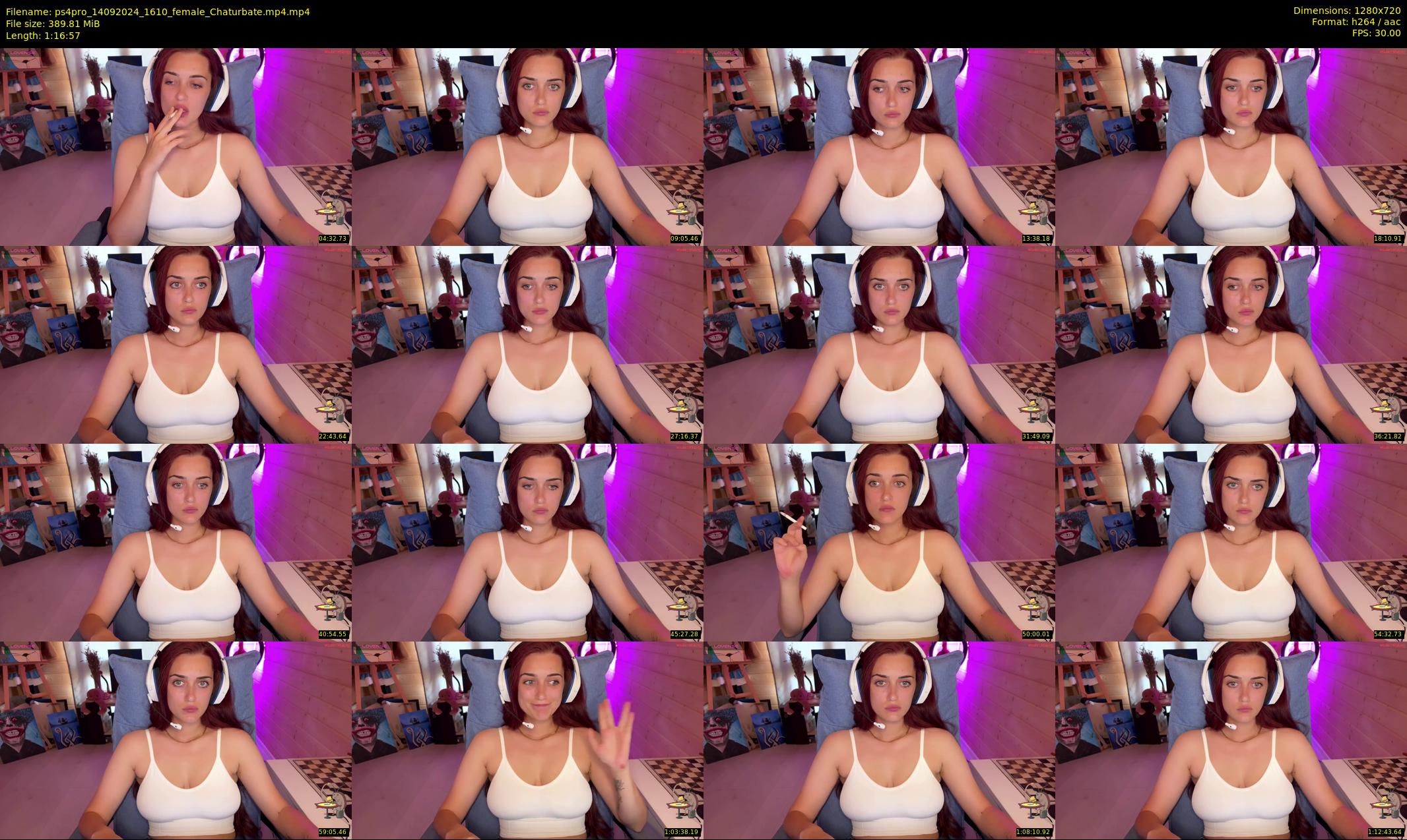 ps4pro — 77 minute Chaturbate female cam show recording, 720p, Sep 14, 2024