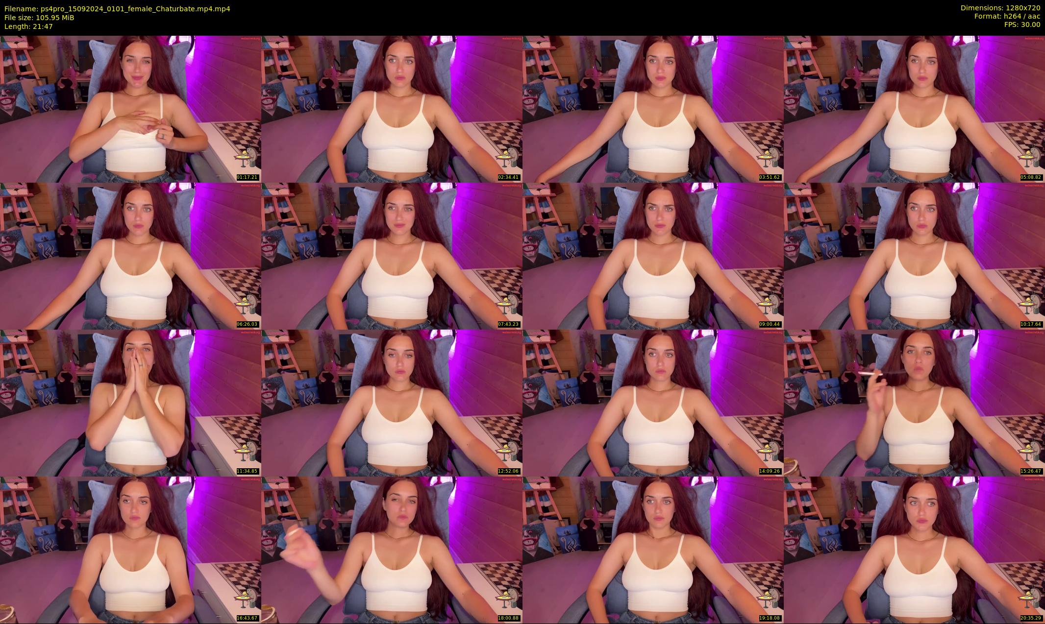 ps4pro — 22 minute Chaturbate female cam show recording, 720p, Sep 15, 2024