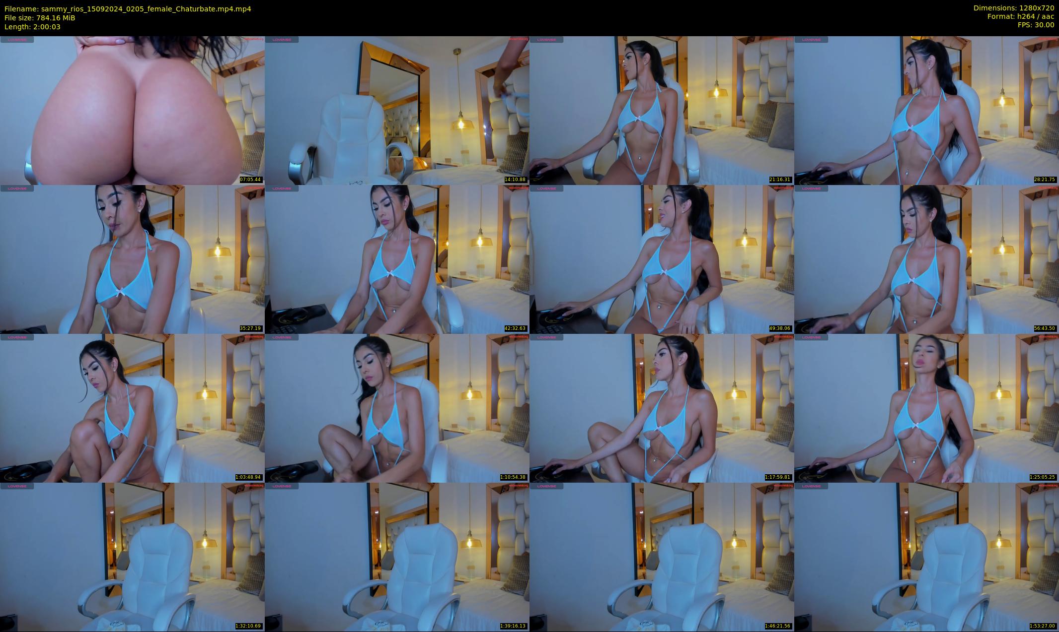 sammy_rios — 121 minute Chaturbate female cam show recording, 720p, Sep 15, 2024