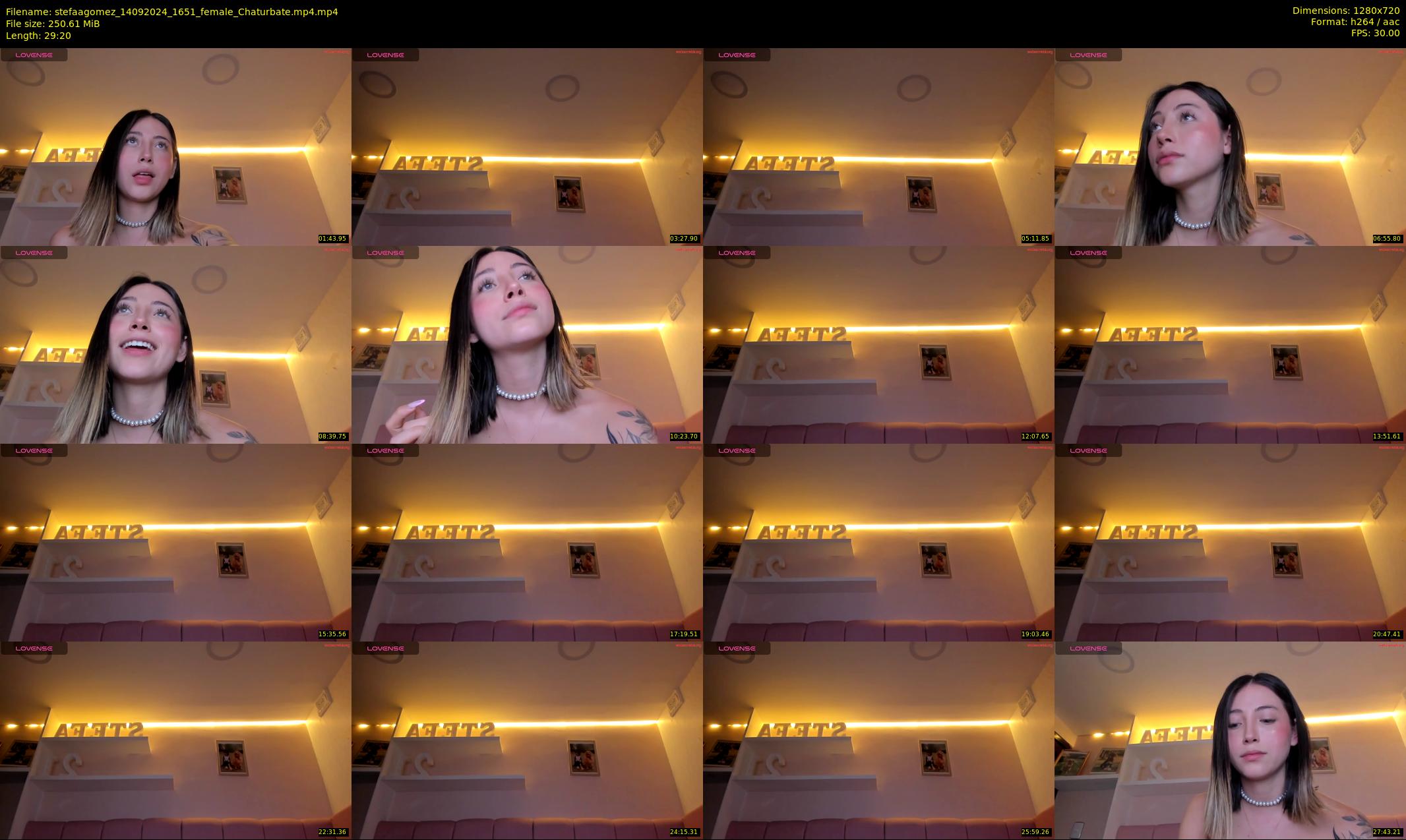 stefaagomez — 30 minute Chaturbate female cam show recording, 720p, Sep 14, 2024
