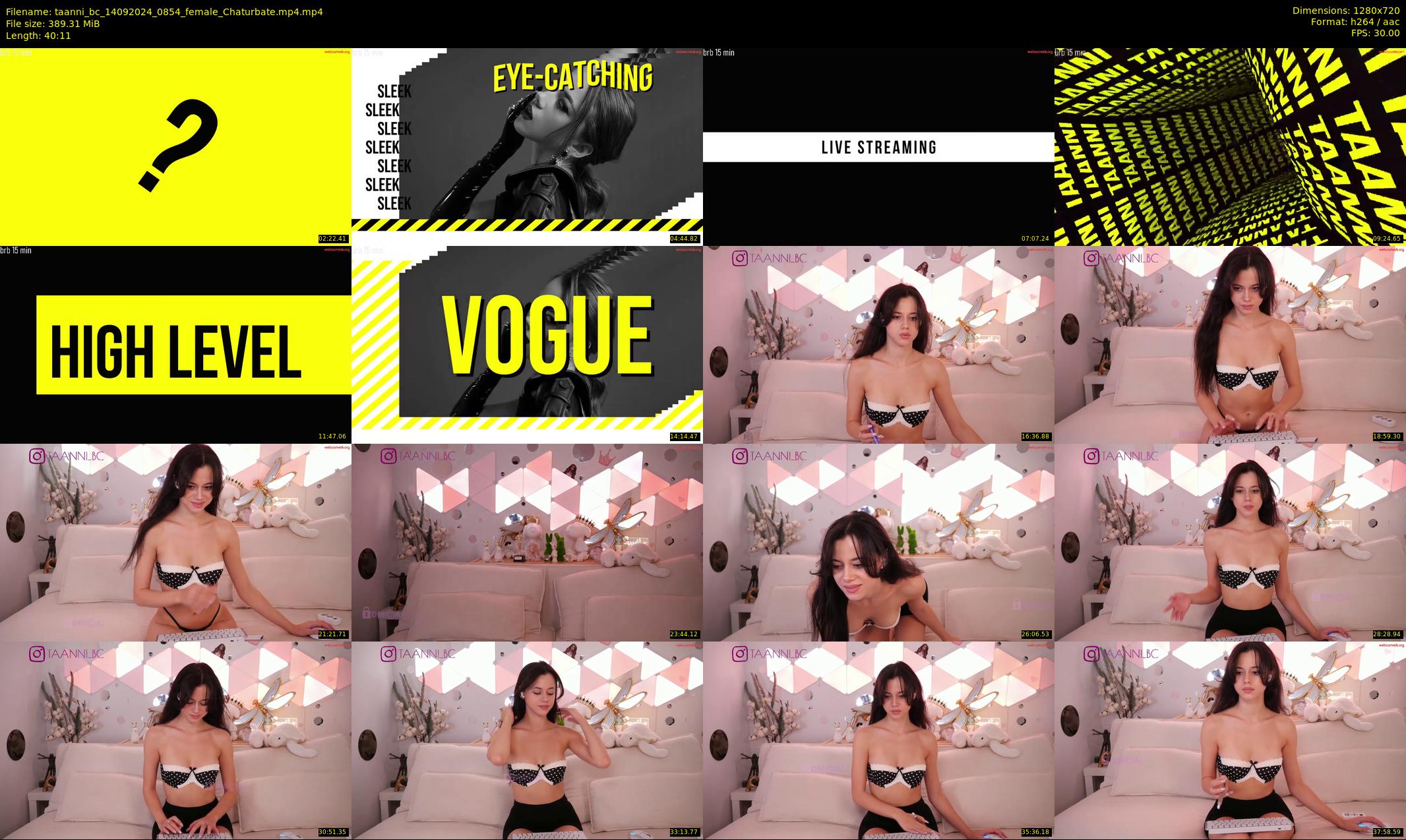 taanni_bc — 41 minute Chaturbate female cam show recording, 720p, Sep 14, 2024