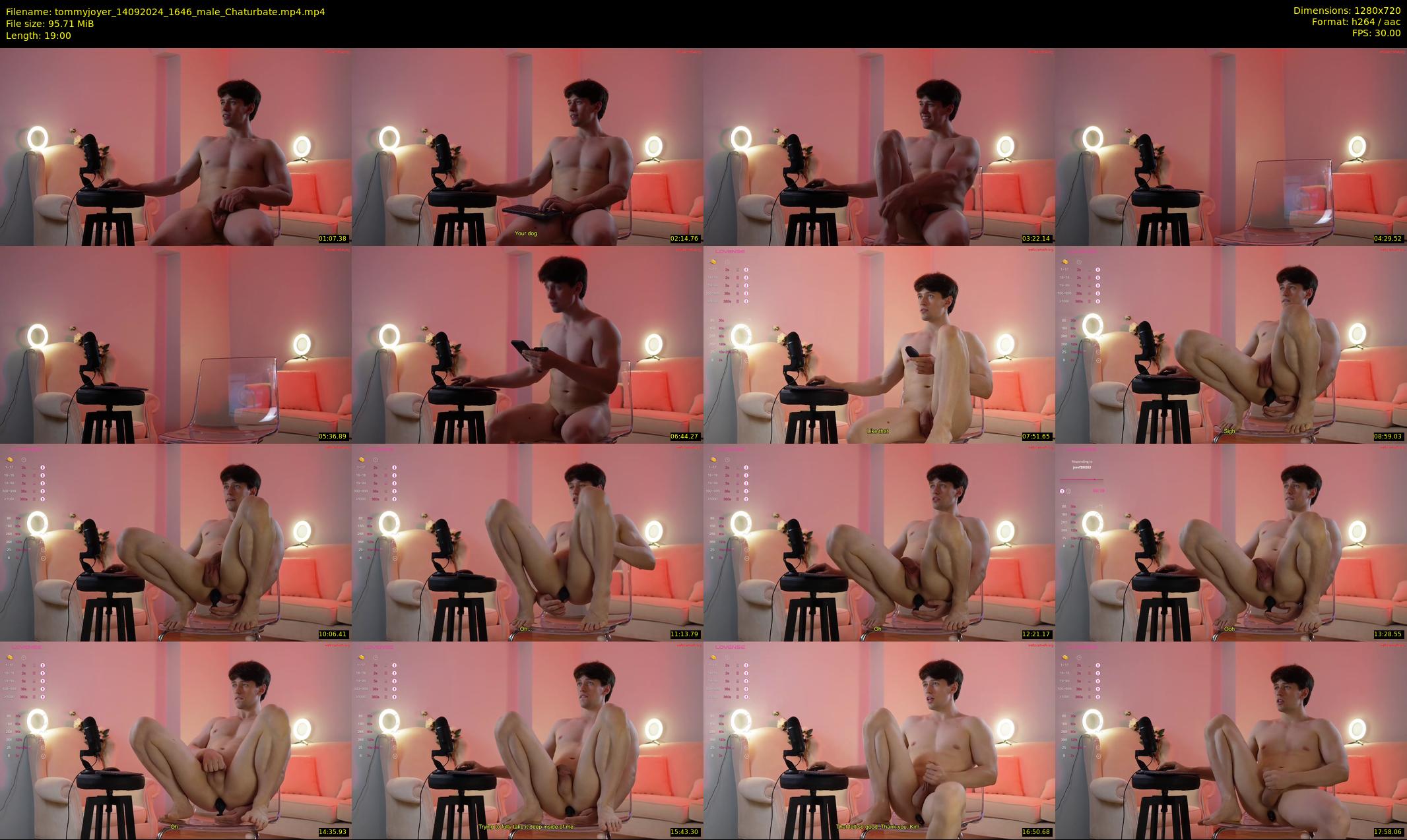 tommyjoyer — 19 minute Chaturbate male cam show recording, 720p, Sep 14, 2024